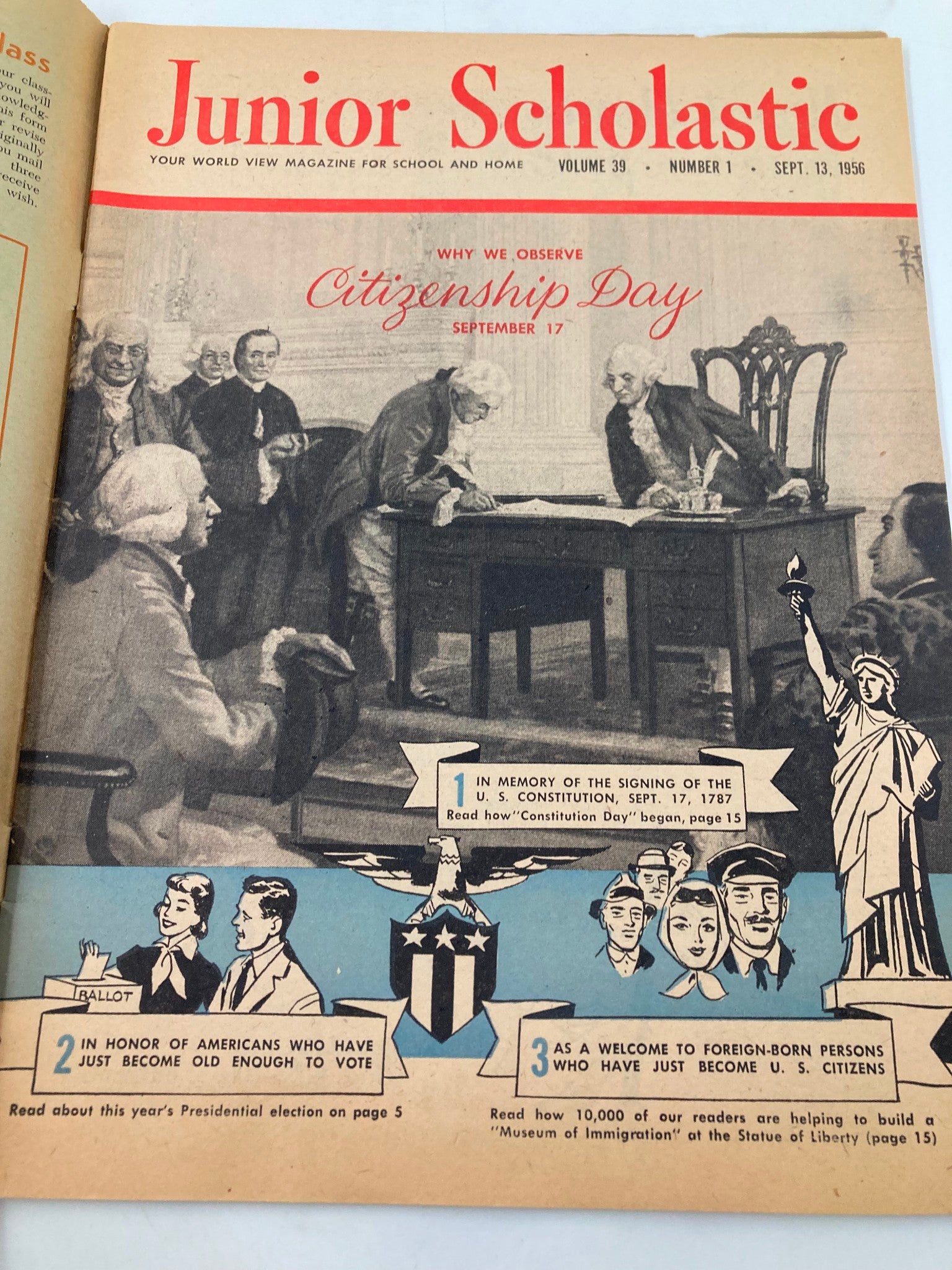 VTG Junior Scholastic Magazine September 13 1956 The Greeks Cry Out for Cyprus