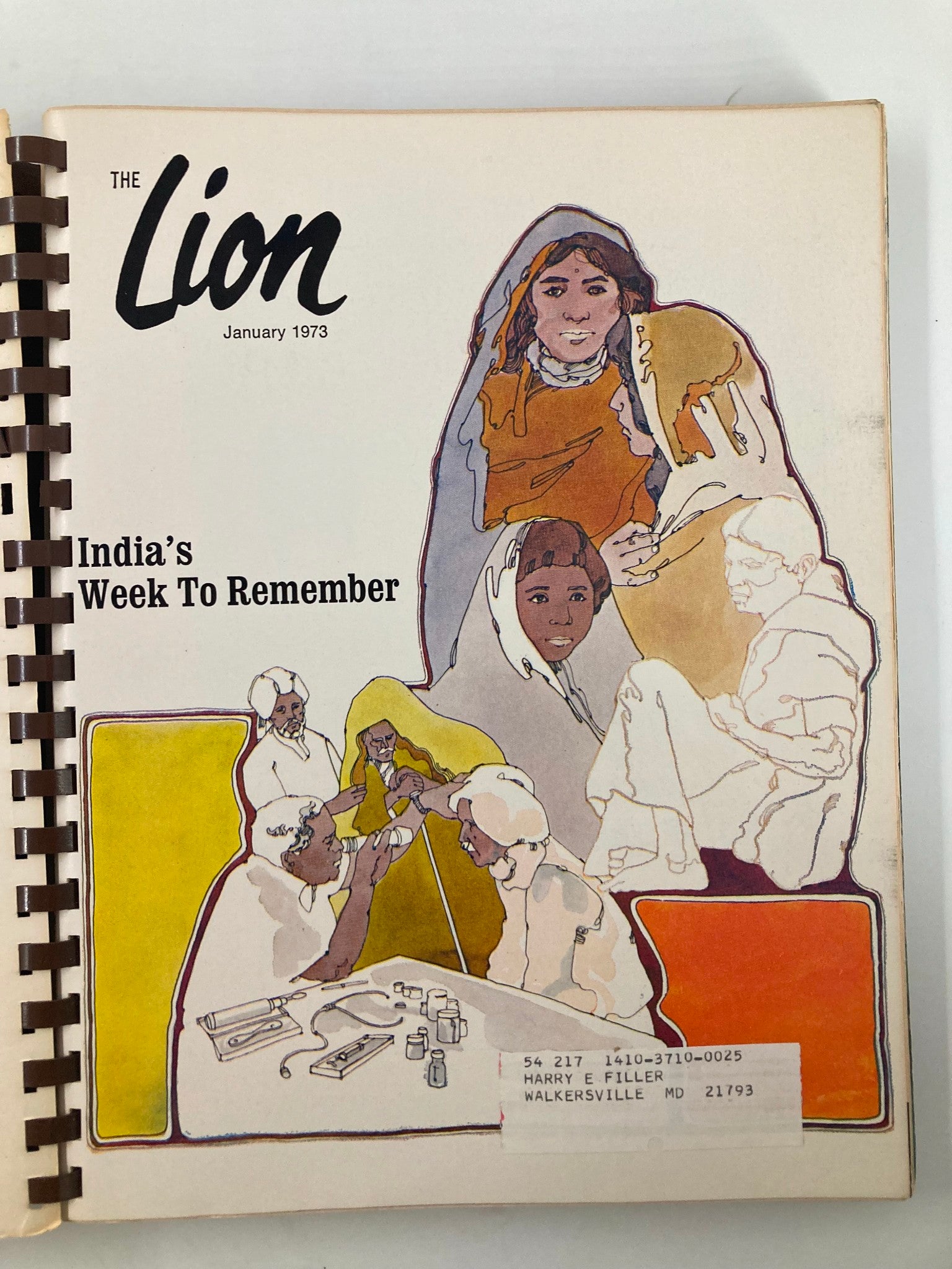 1973 January-December The Lion Magazine Full Year Hard Cover Compilation Issues