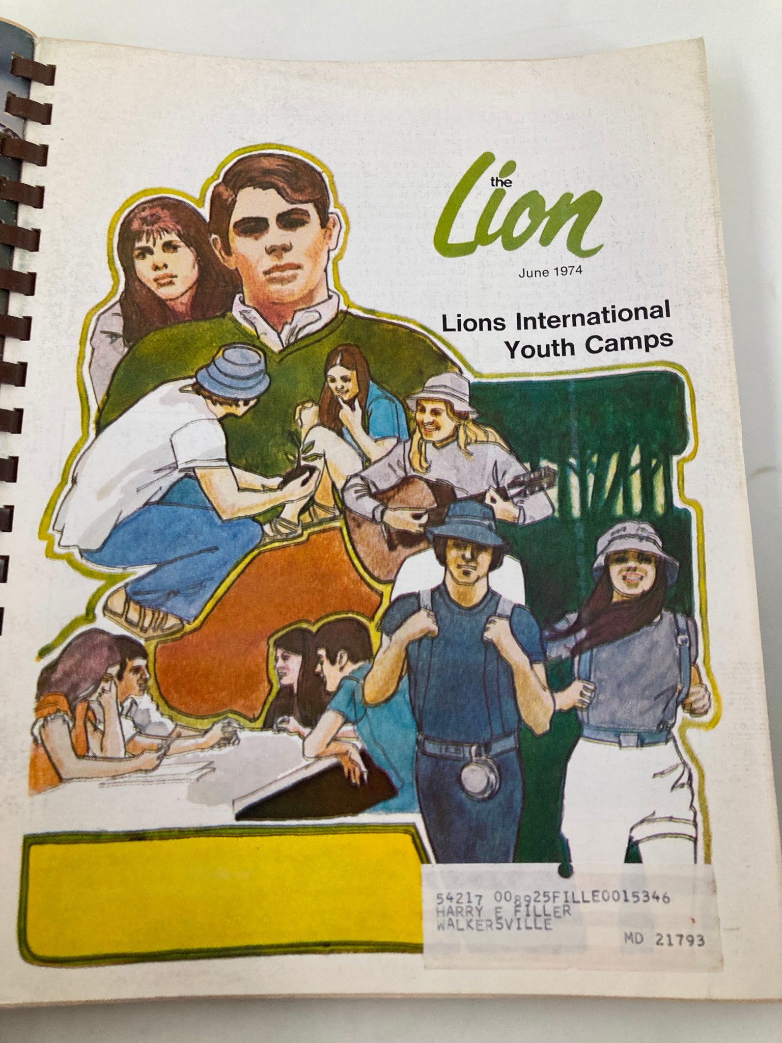 1974 January-December The Lion Magazine Full Year Hard Cover Compilation Issues