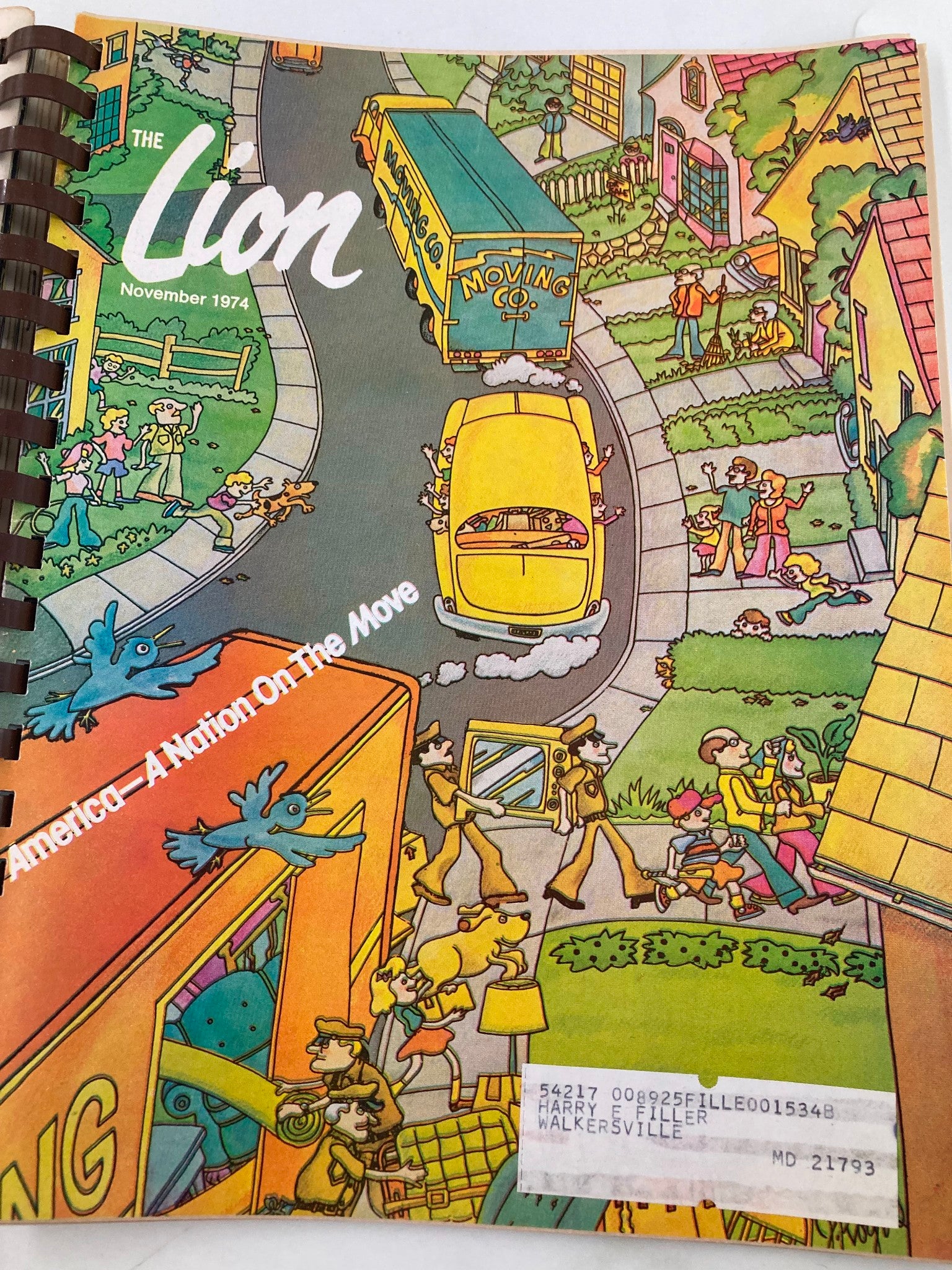 1974 January-December The Lion Magazine Full Year Hard Cover Compilation Issues