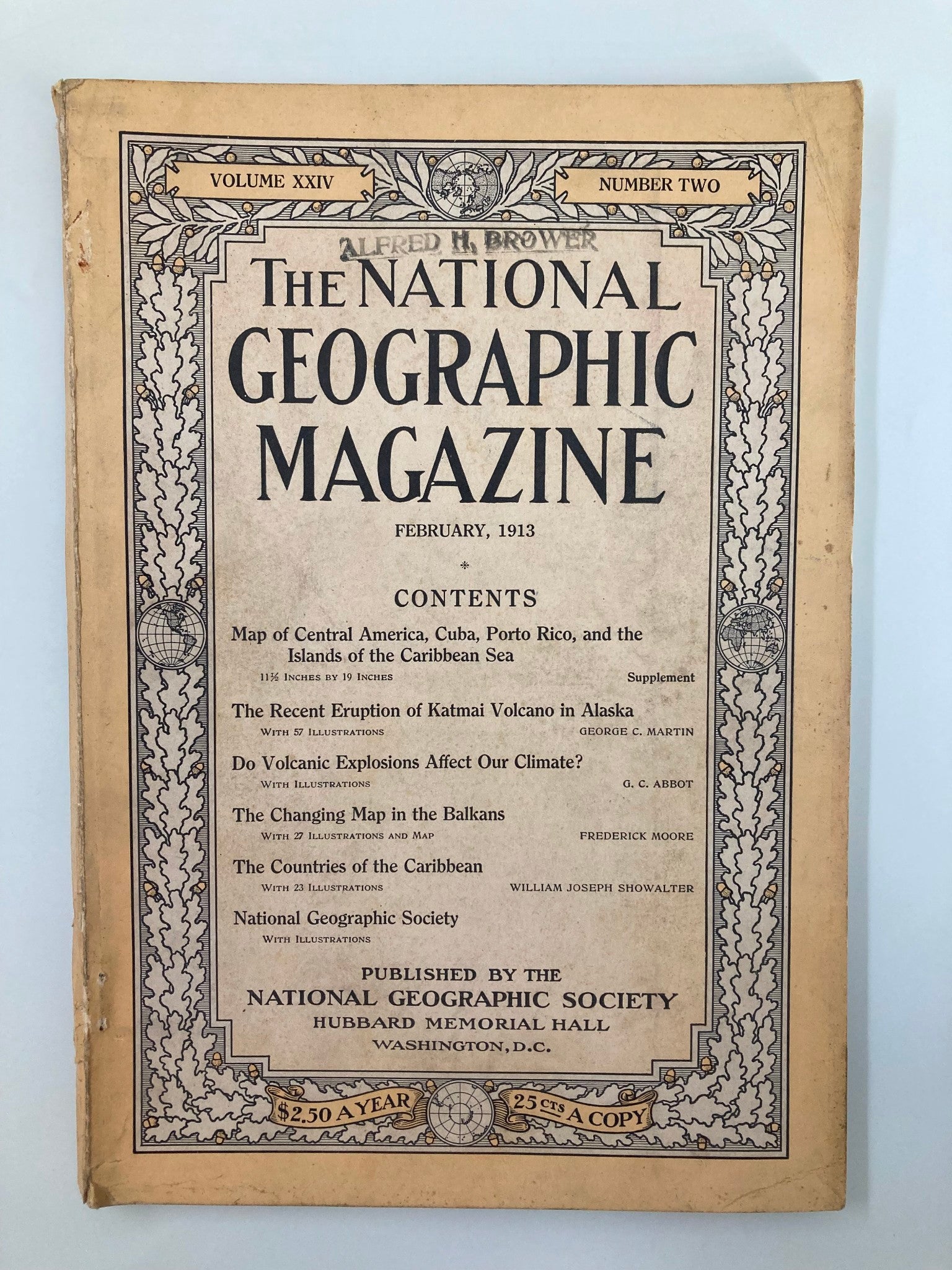 VTG The National Geographic Magazine February 1913 The Changing Maps in Balkans