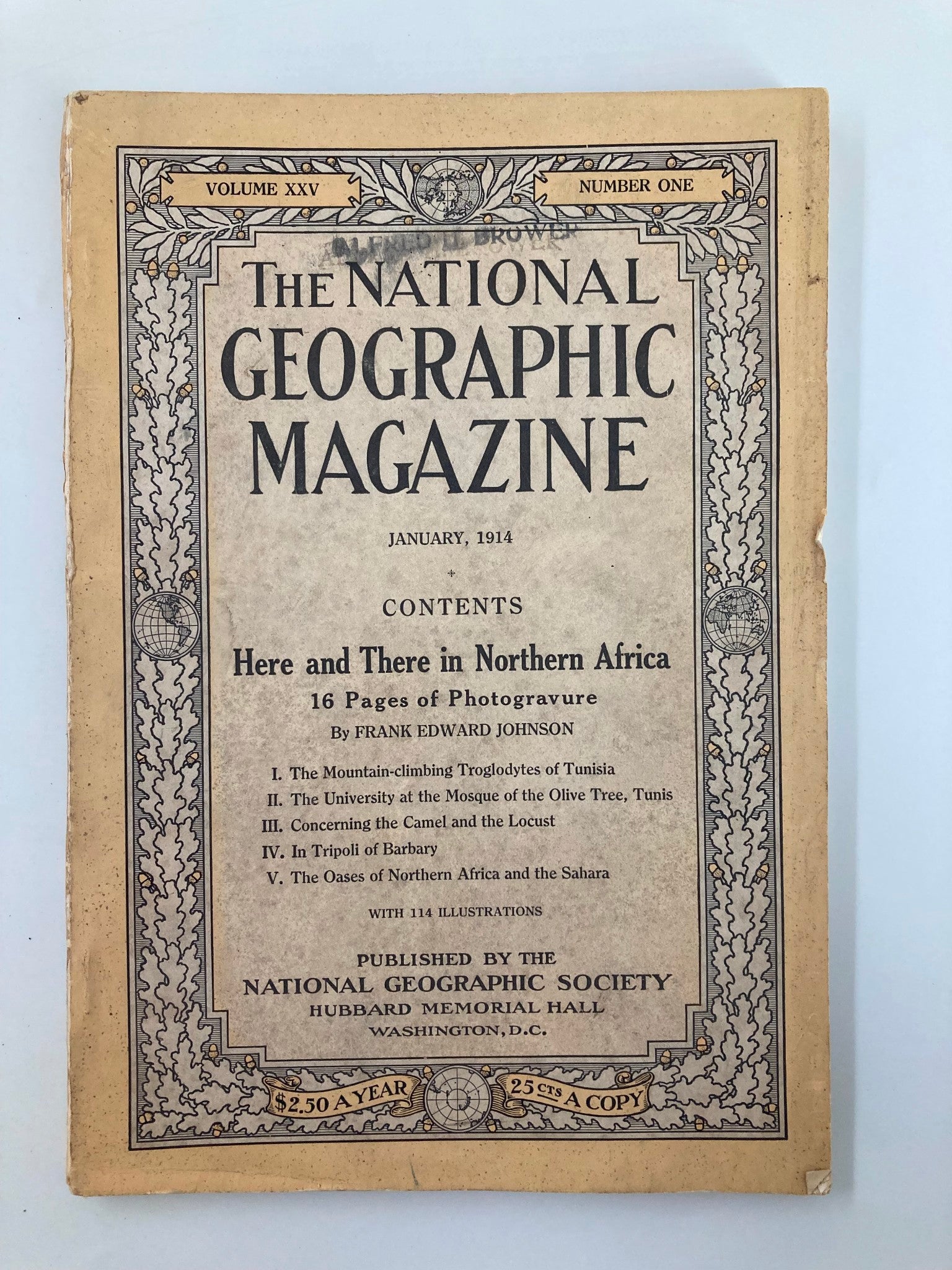 VTG The National Geographic Magazine January 1914 The Oases of Northern Africa