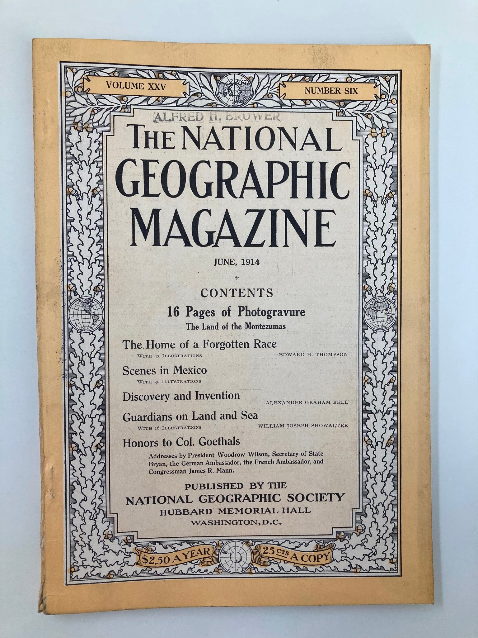 VTG The National Geographic Magazine June 1914 The Home of a Forgotten Race