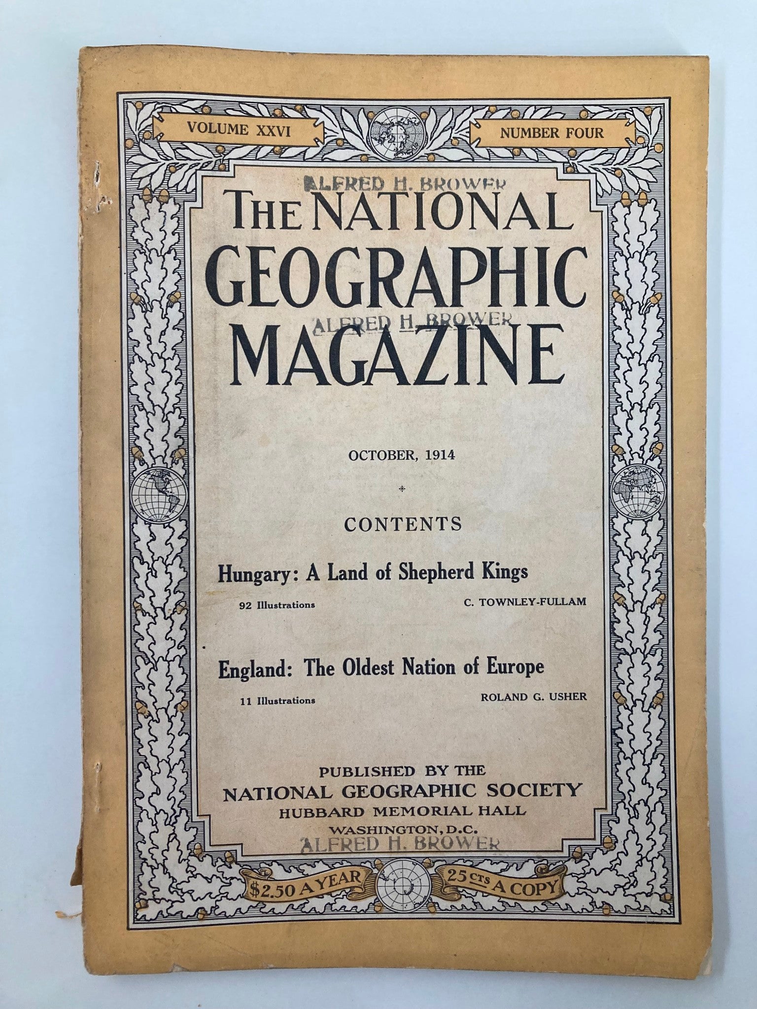 VTG The National Geographic Magazine October 1914 Hungary Land of Shepherd Kings