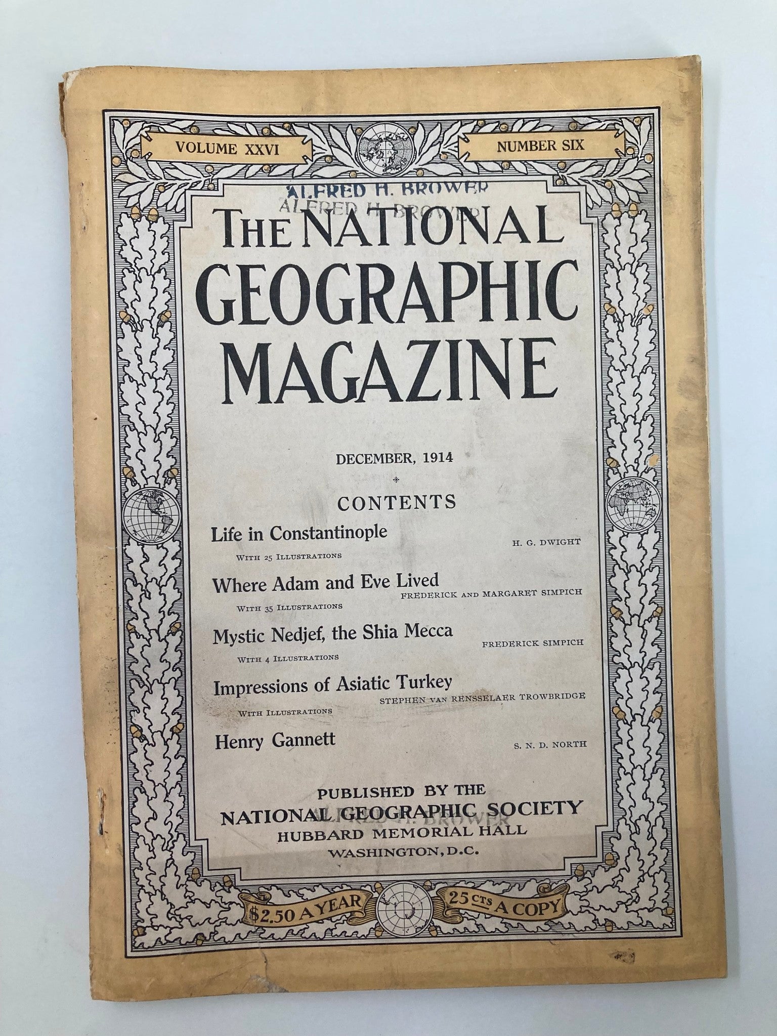 VTG The National Geographic Magazine December 1914 Life in Constantinople