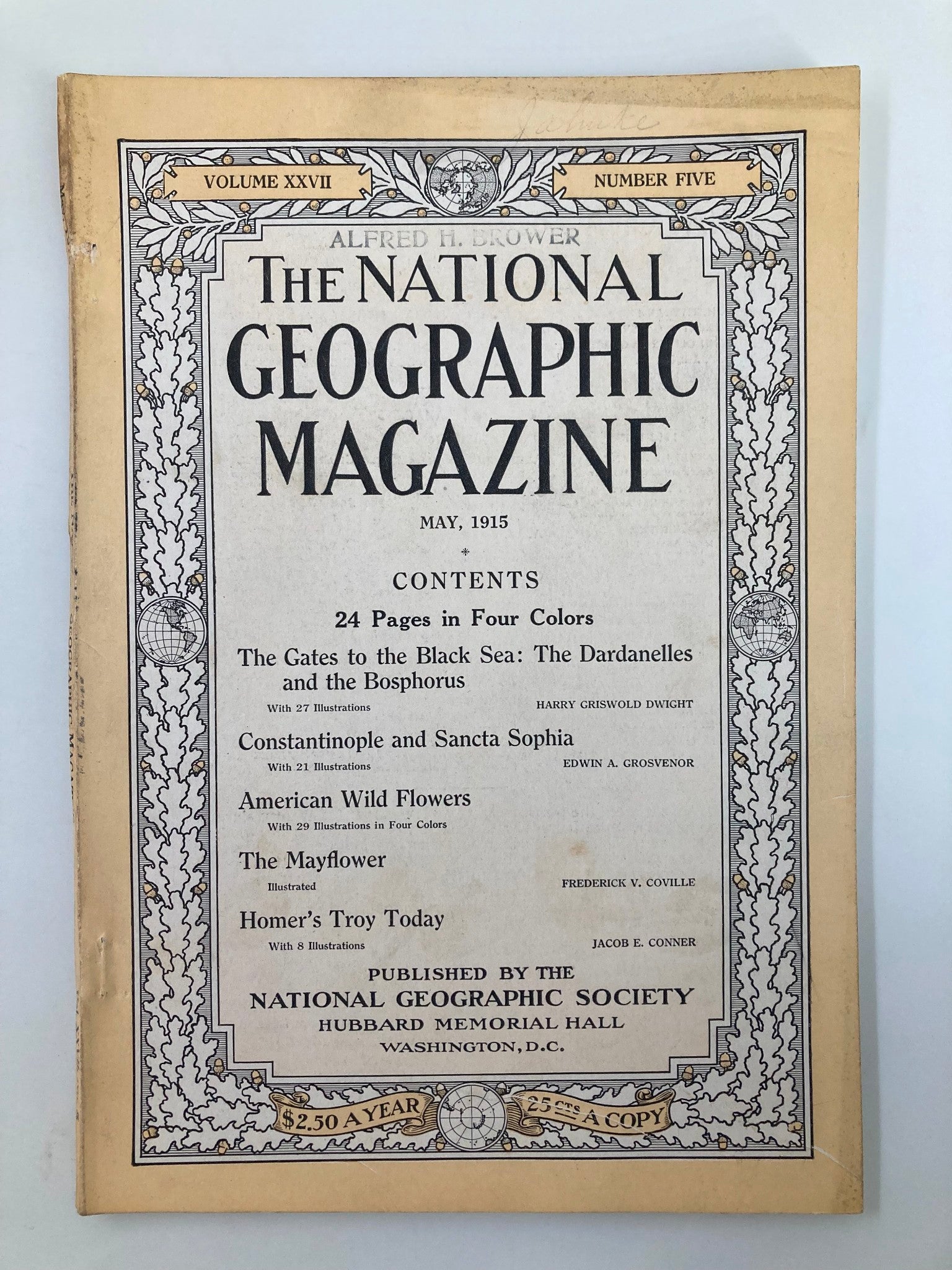 VTG The National Geographic Magazine May 1915 Constantinople & Sancta Sophia