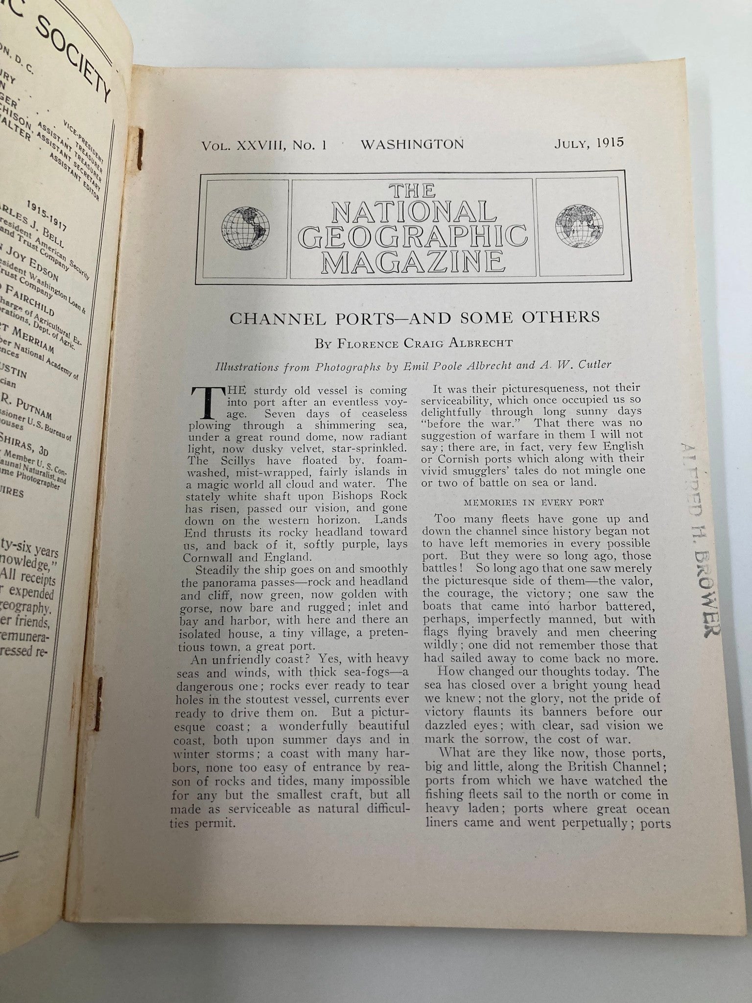 VTG The National Geographic Magazine July 1915 The Wonderland of California