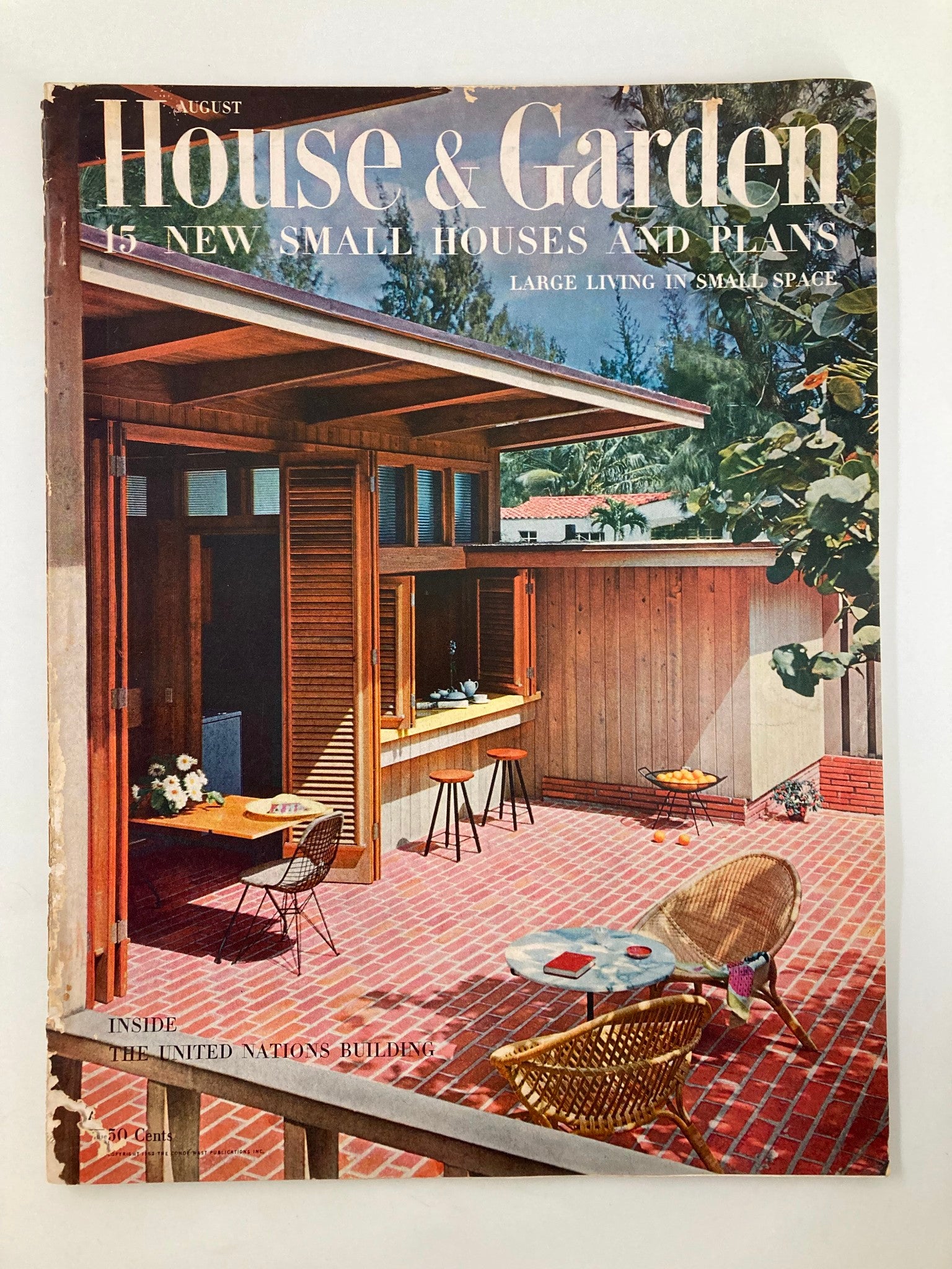 VTG House & Garden Magazine August 1952 The United Nations Building No Label