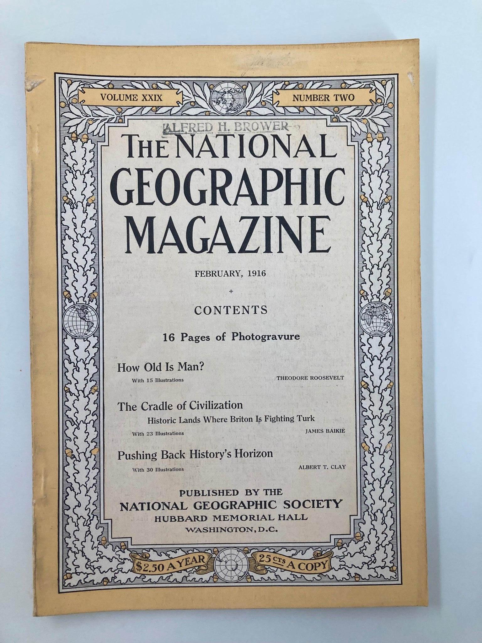 VTG The National Geographic Magazine February 1916 The Cradle of Civilization