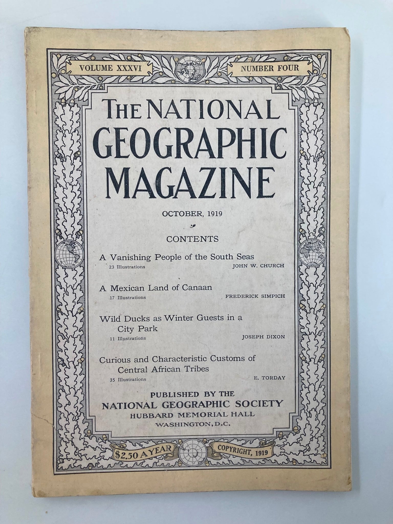 VTG The National Geographic Magazine October 1919 A Mexican Land of Canaan