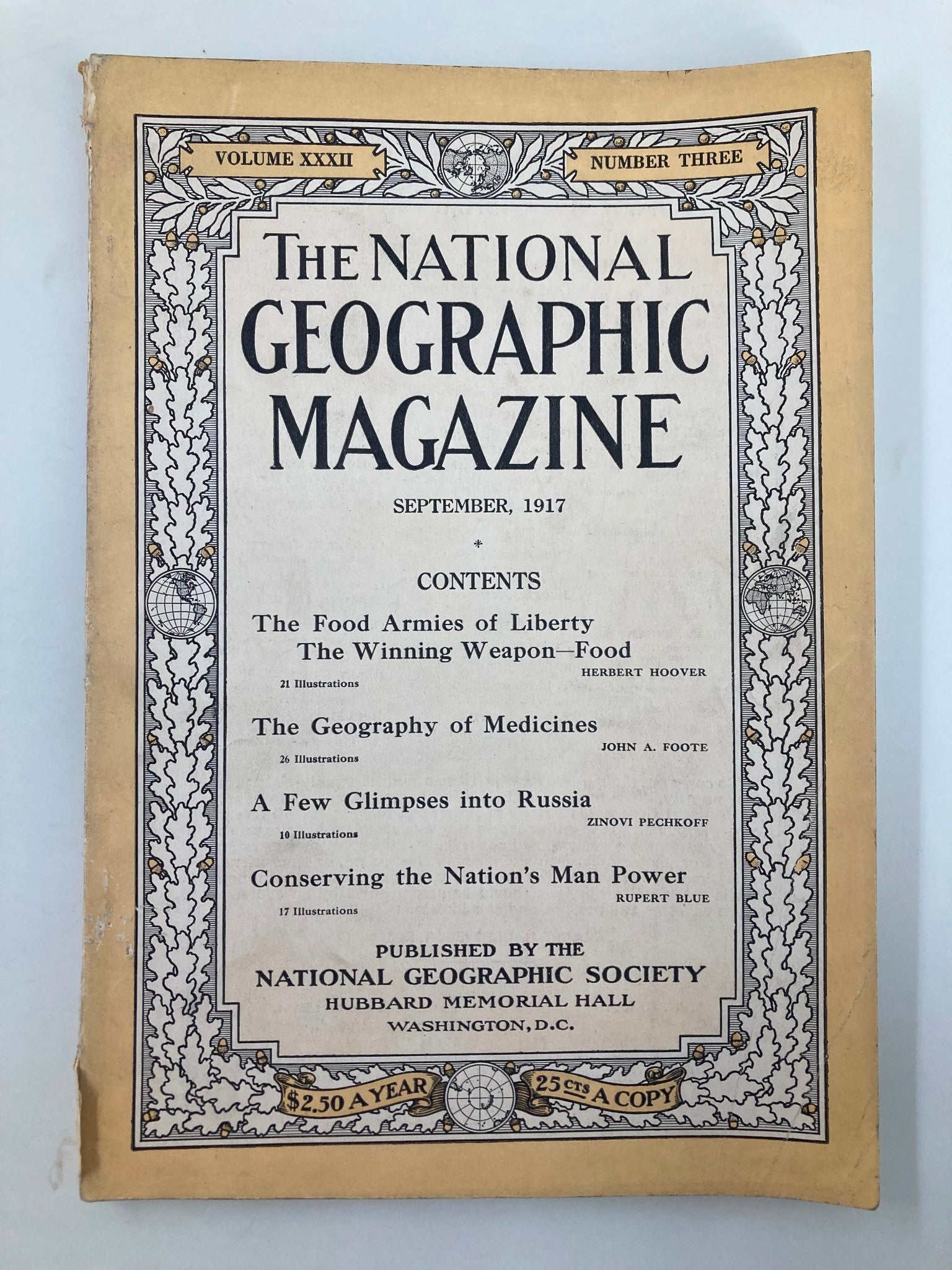 VTG The National Geographic Magazine September 1917 The Geography of Medicines