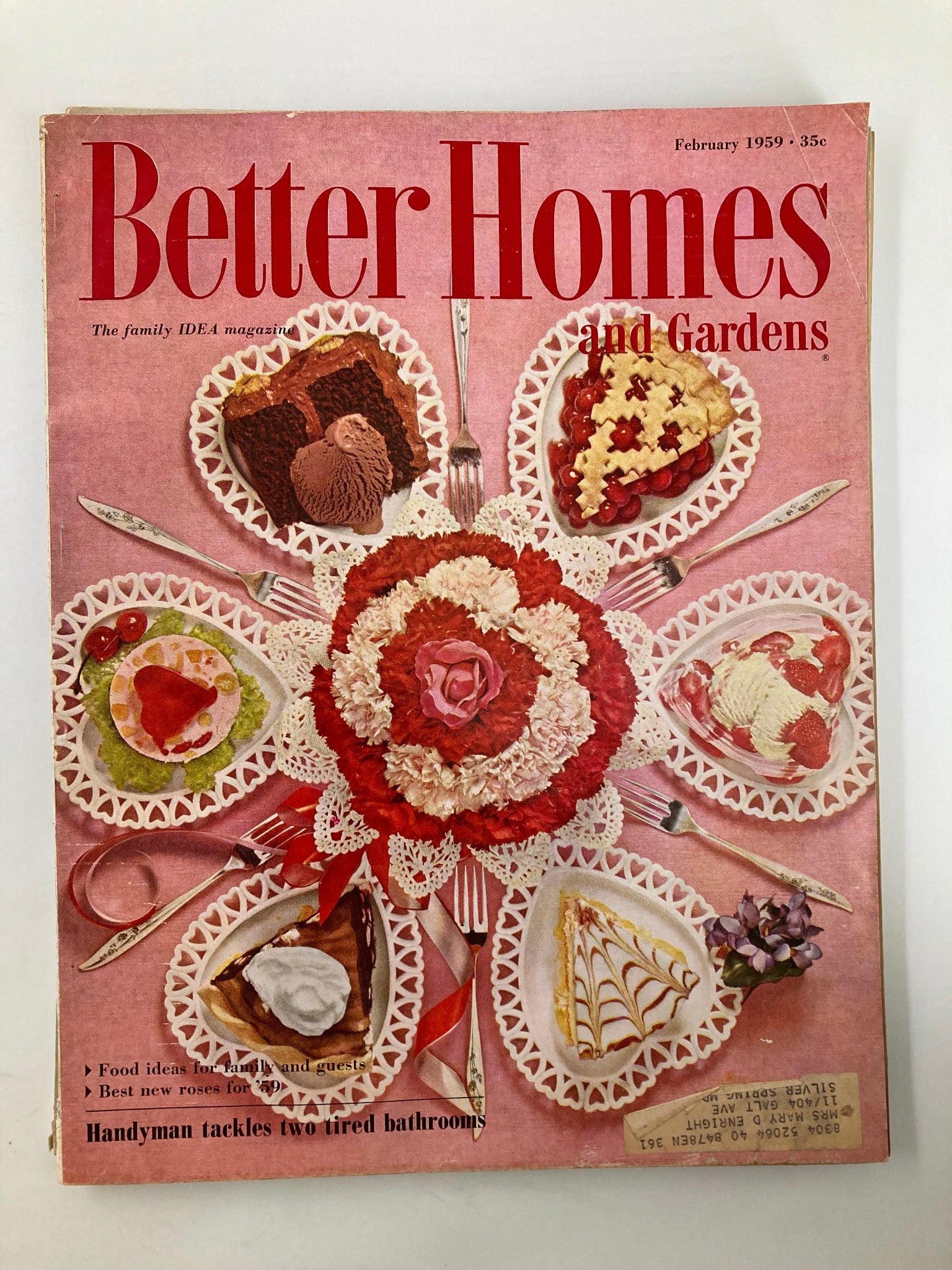 VTG Better Homes & Gardens Magazine February 1959 Handyman Tackles 2 Bathrooms