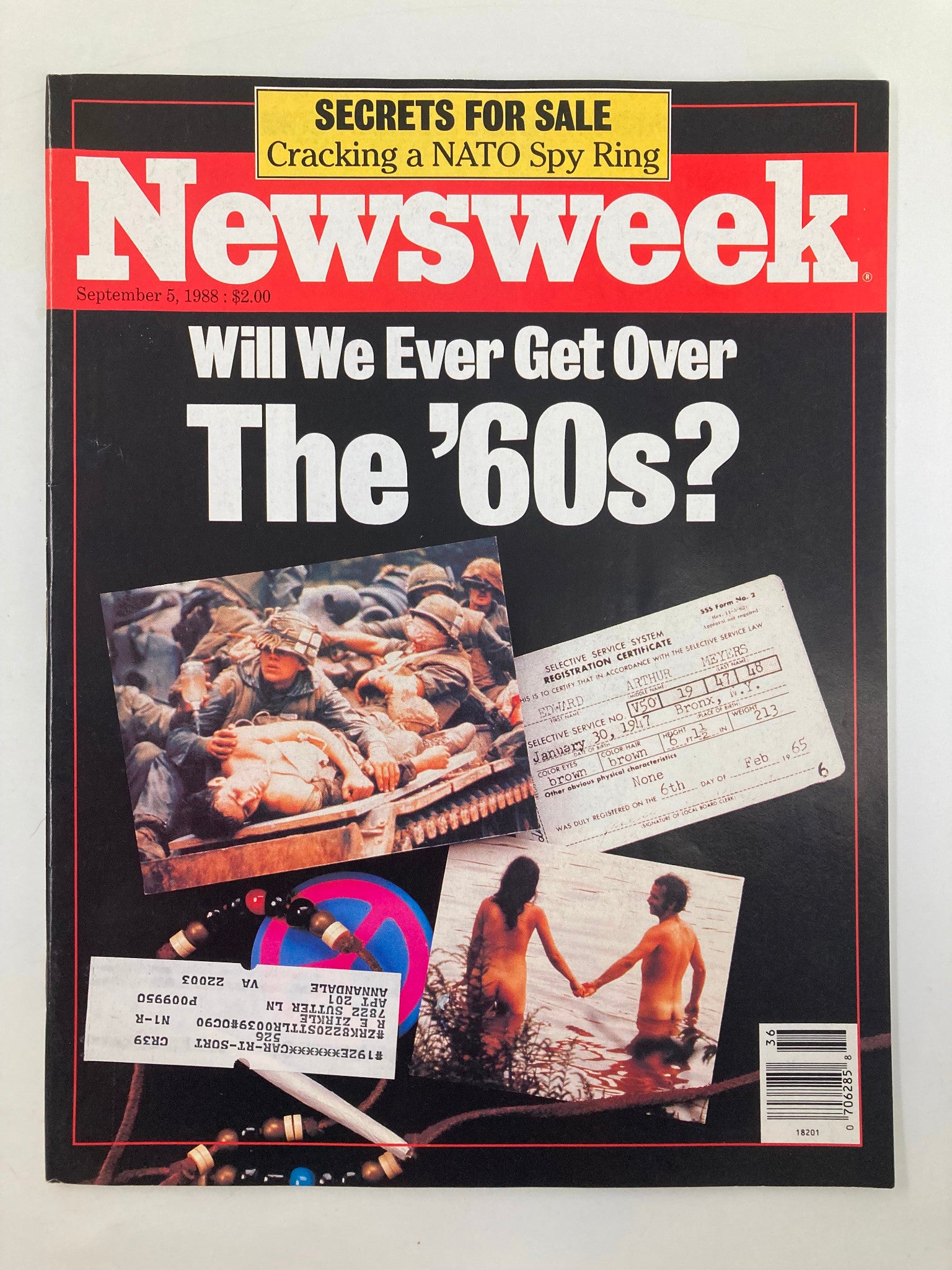 VTG Newsweek Magazine September 5 1988 Secrets For Sale Cracking NATO Spy Ring