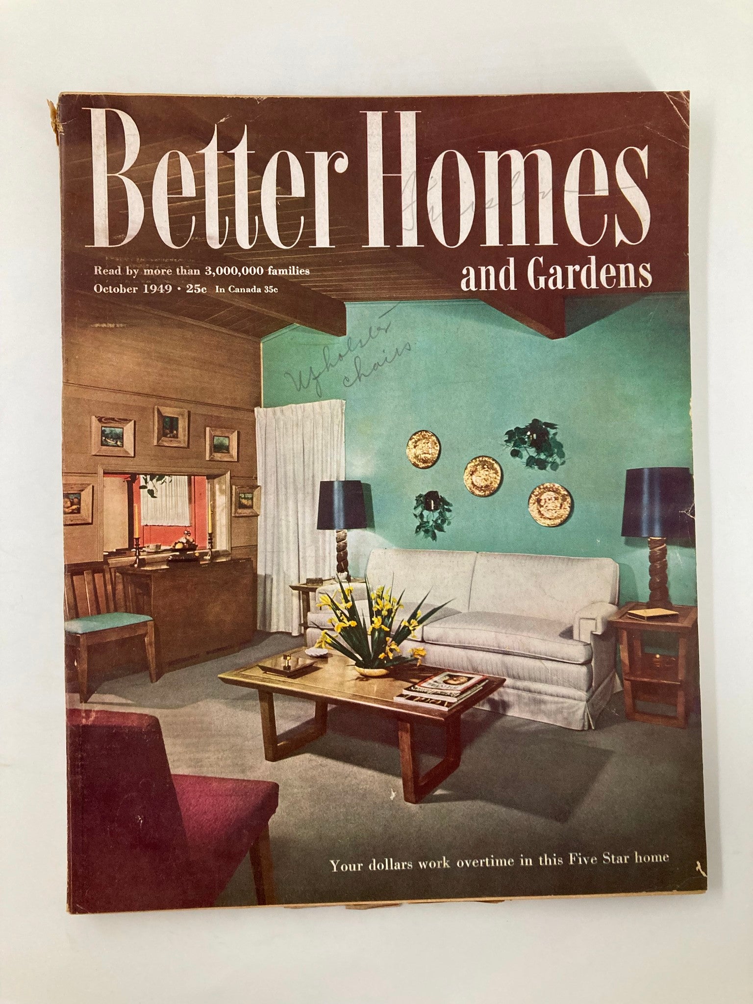 VTG Better Homes & Garden Magazine October 1949 Do You Get A Quick, Clean Blaze?