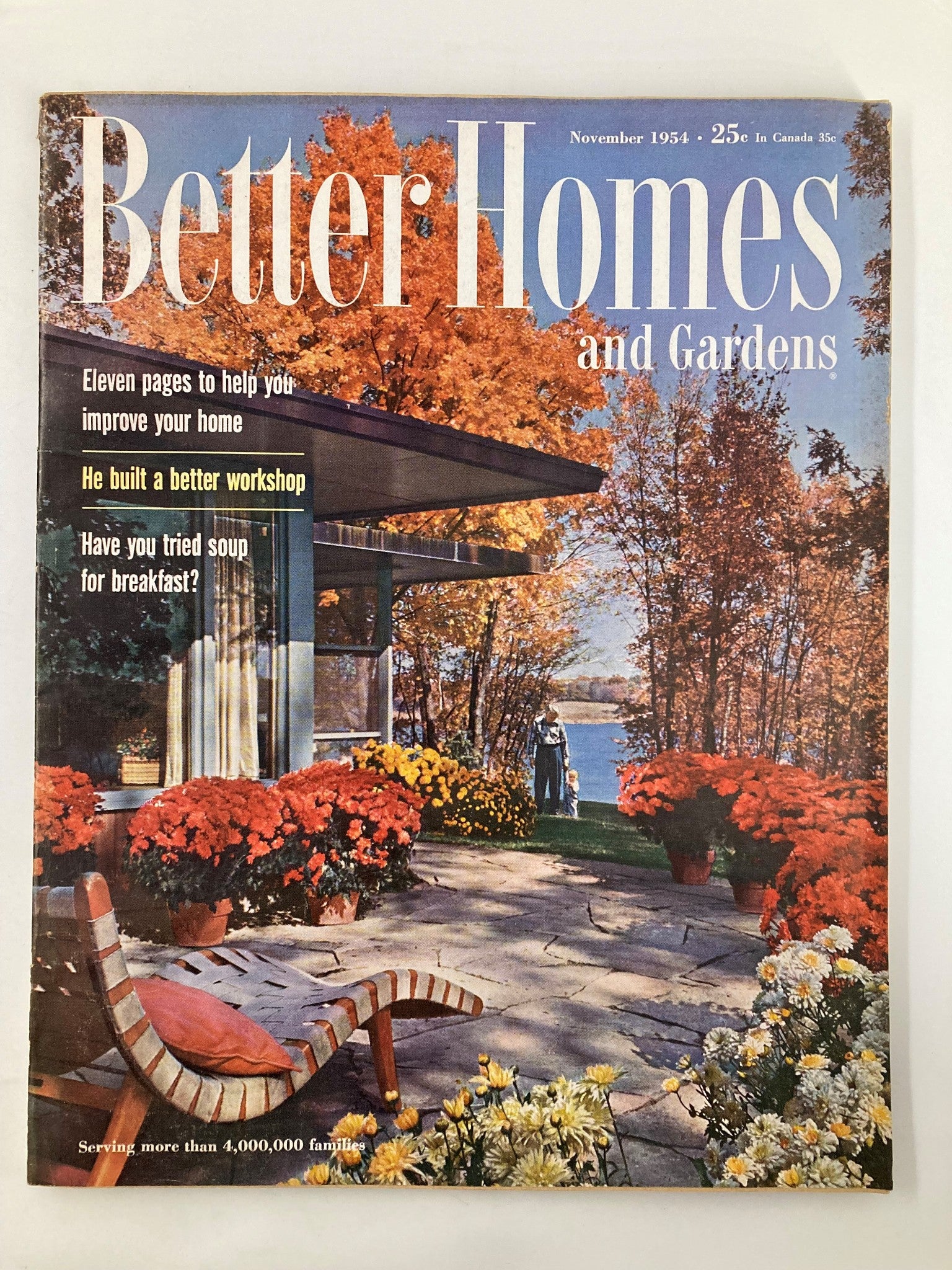 VTG Better Homes & Garden Magazine November 1954 He Built A Better Workshop