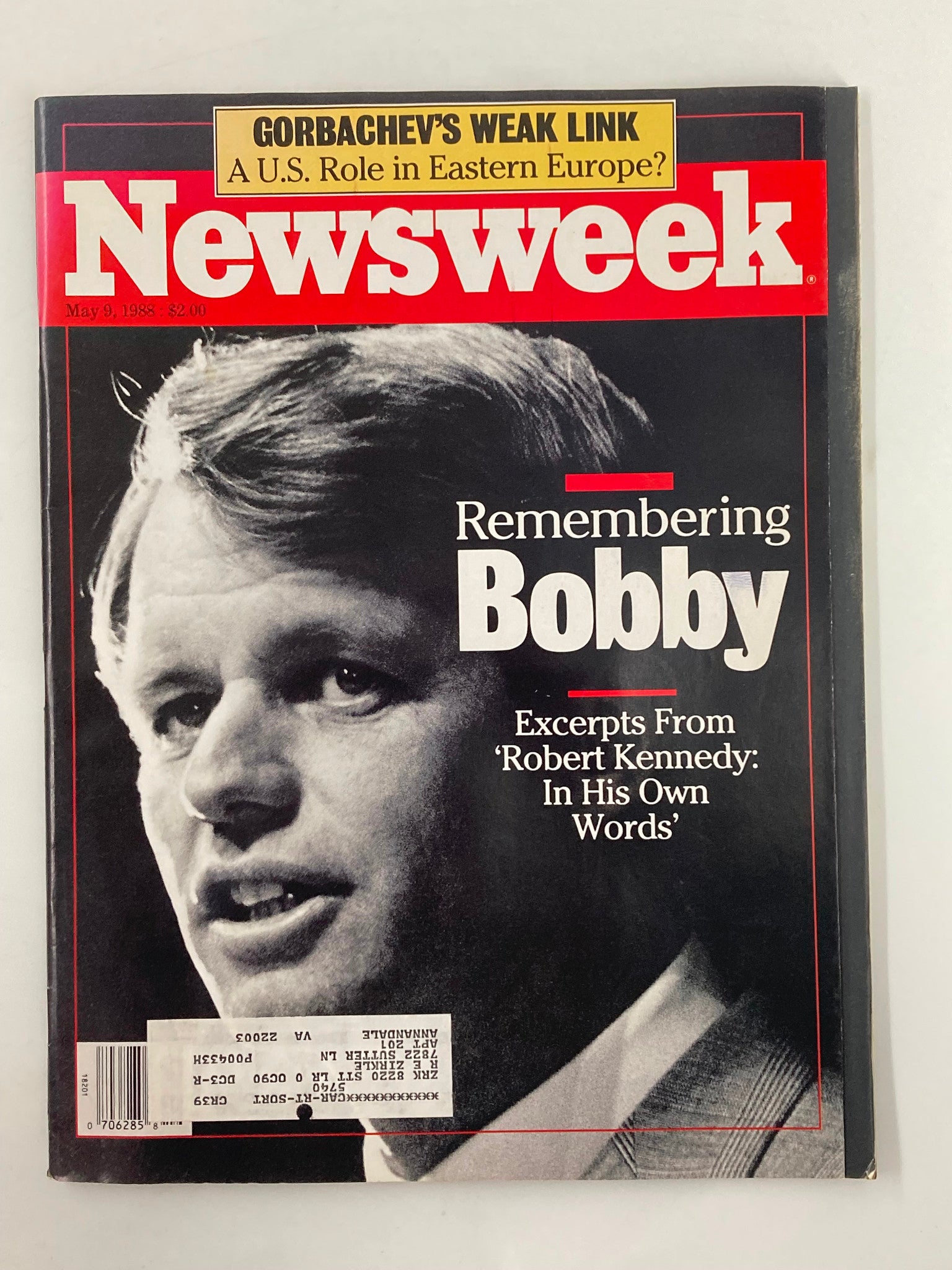 VTG Newsweek Magazine May 9 1988 Remembering Bobby Kennedy In His Own Words