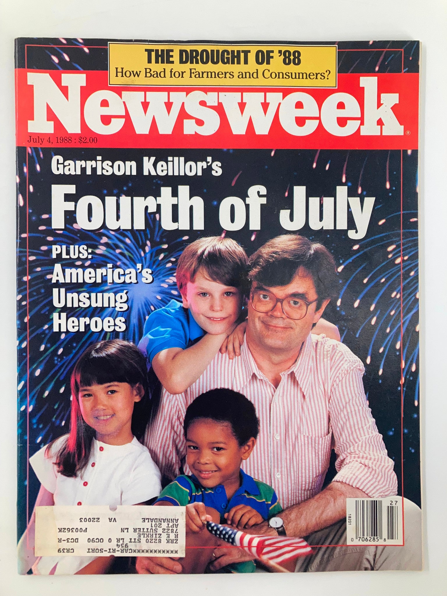 VTG Newsweek Magazine July 4 1988 Garrison Keillor's Fourth of July