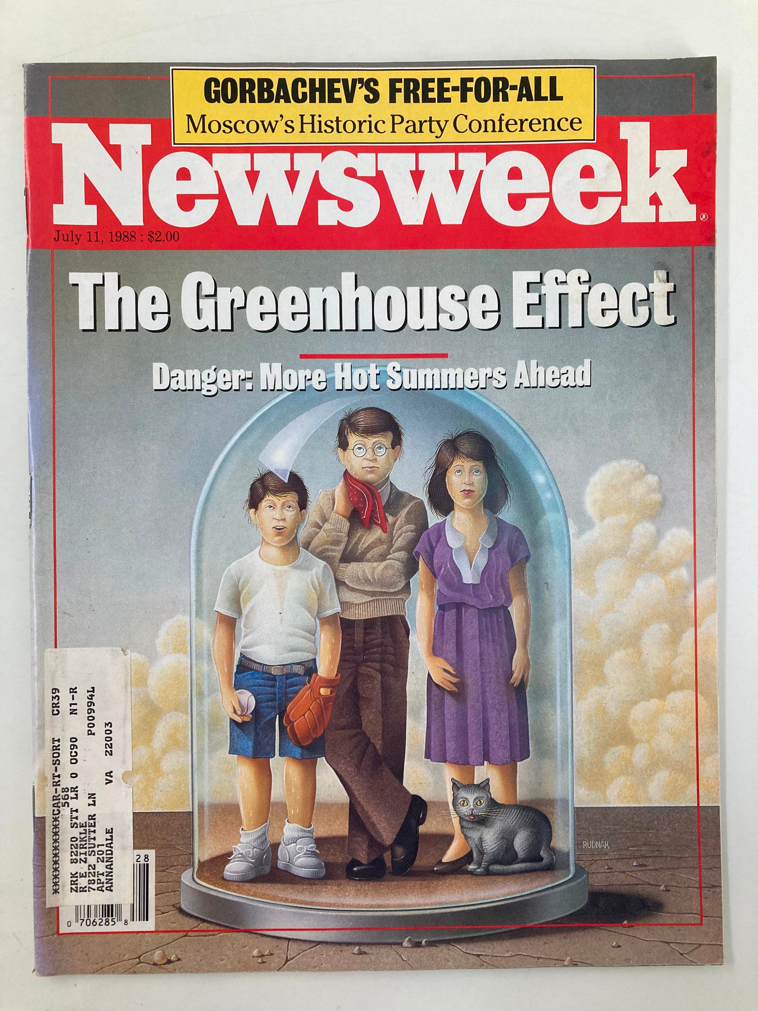 VTG Newsweek Magazine July 11 1988 The Greenhouse Effect More Hot Summers Ahead