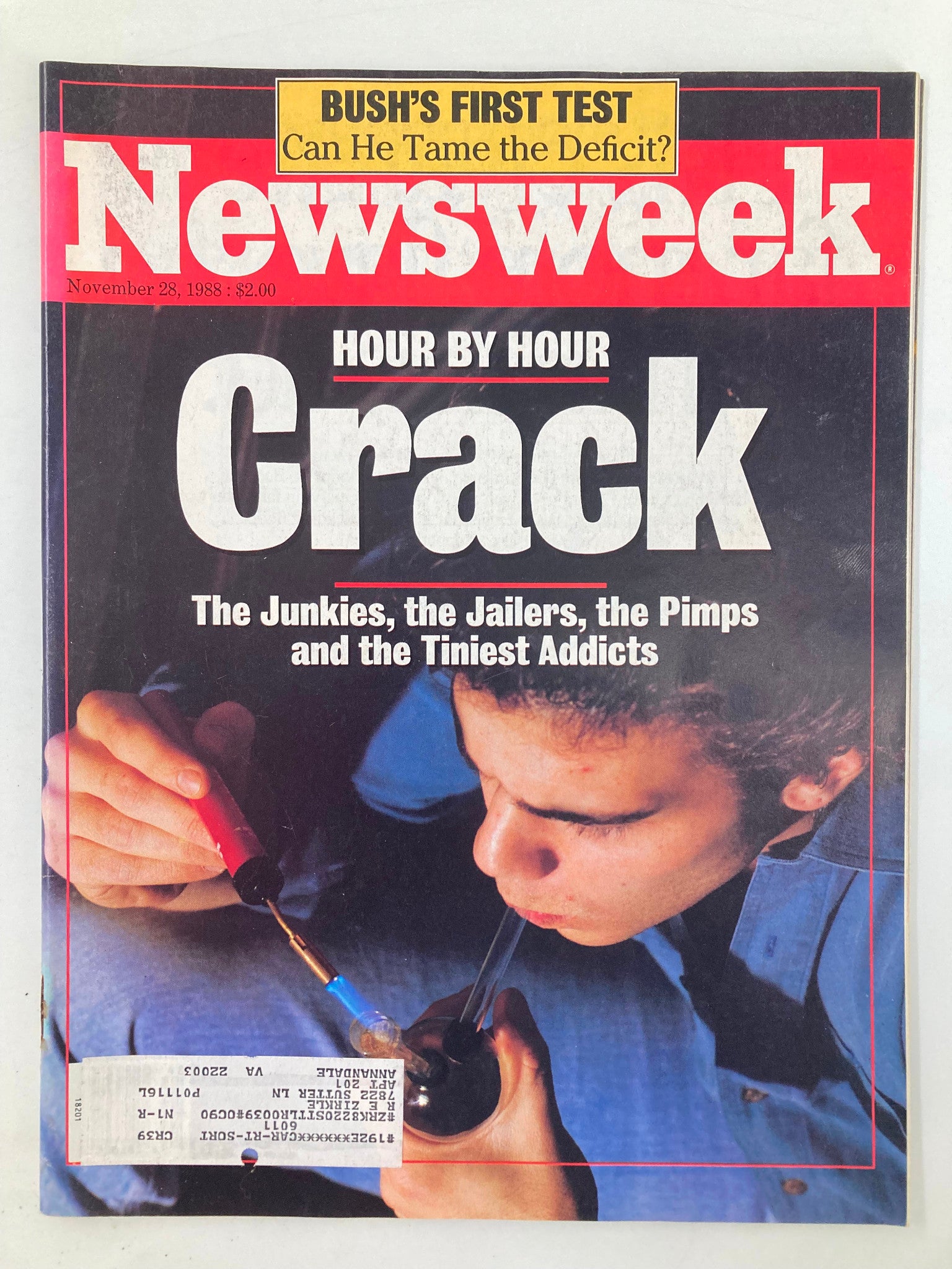 VTG Newsweek Magazine November 28 1988 Hour by Hour Crack & Bush's First Test