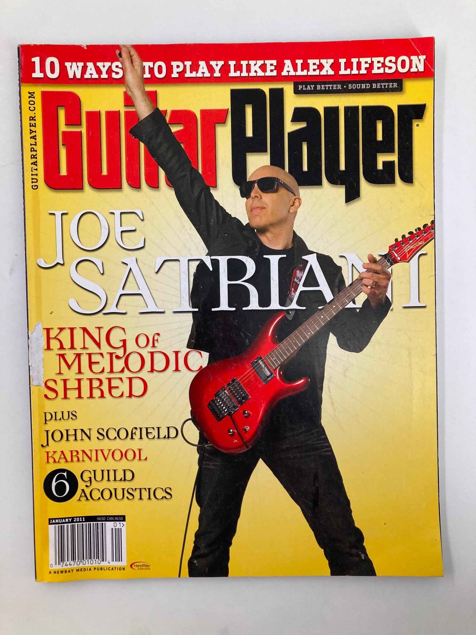 Guitar Player Magazine January 2011 Joe Satriani King of Melodic Shred No Label