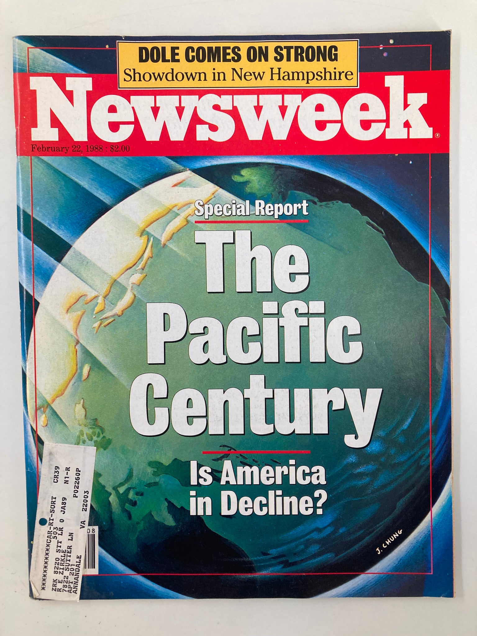 VTG Newsweek Magazine February 22 1988 The Pacific Century Is America in Decline