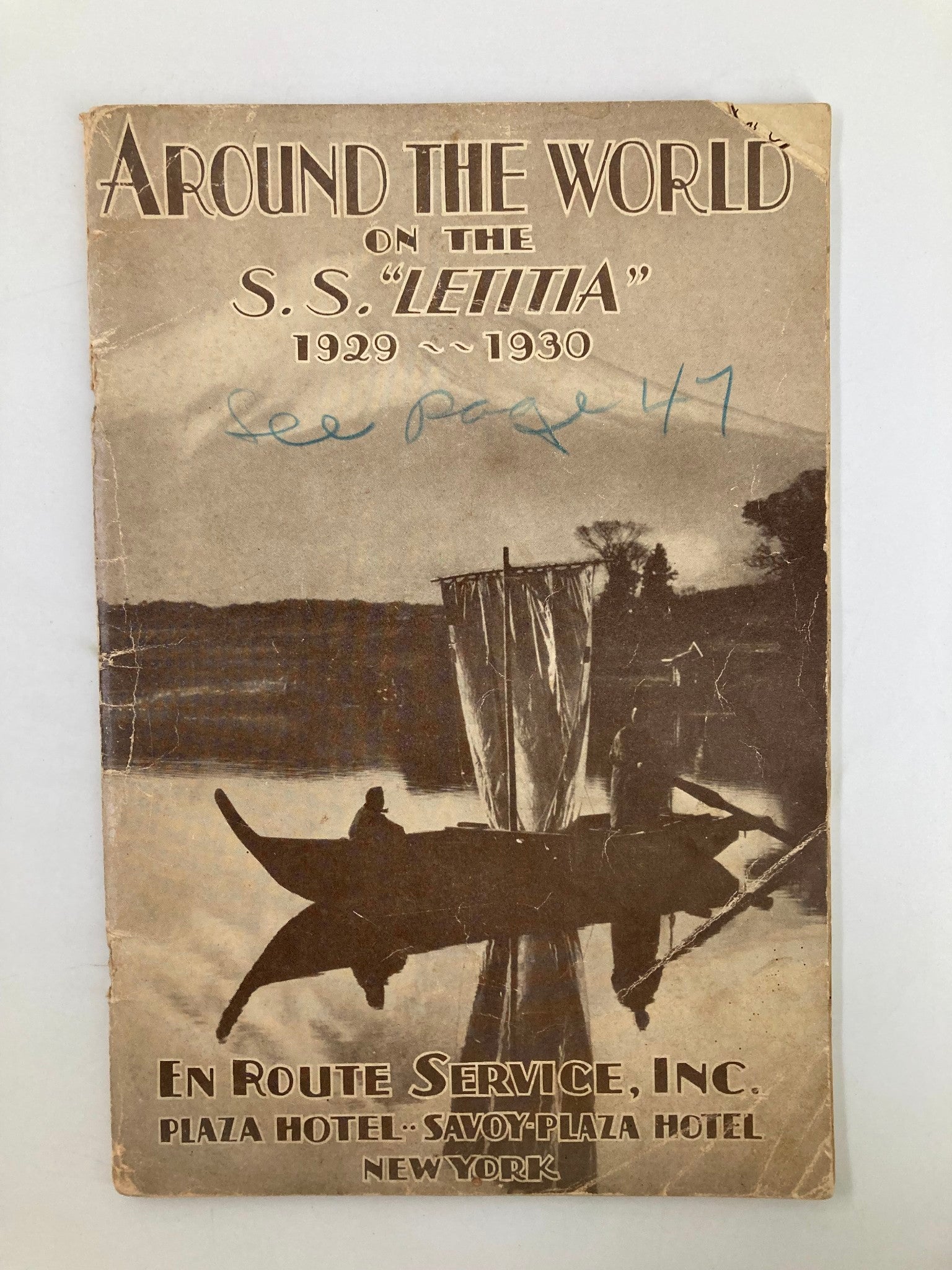 VTG Around The World on the S.S. Letitia 1929 - 1930