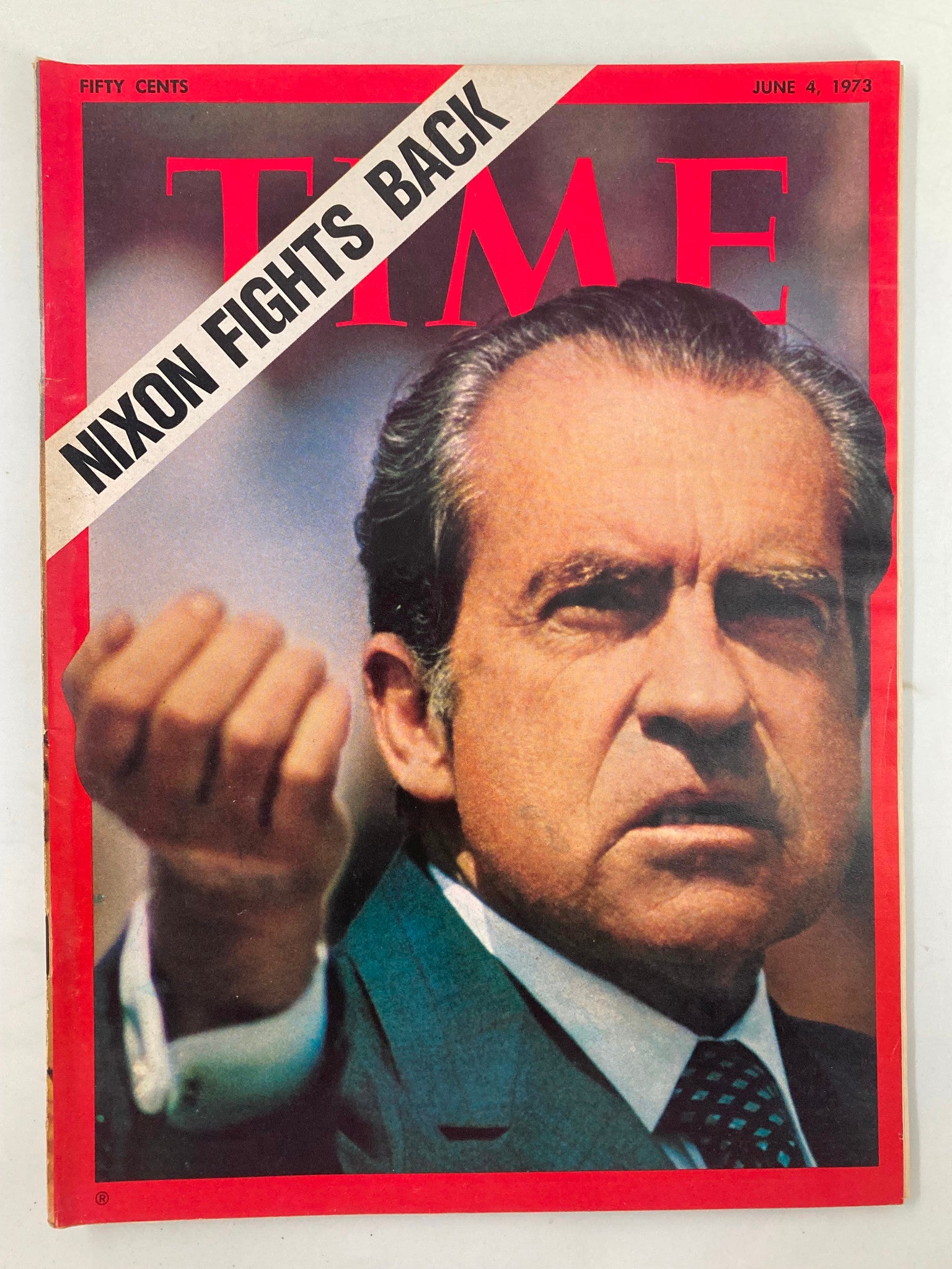 VTG Time Magazine June 4 1973 Richard Nixon Fights Back No Label