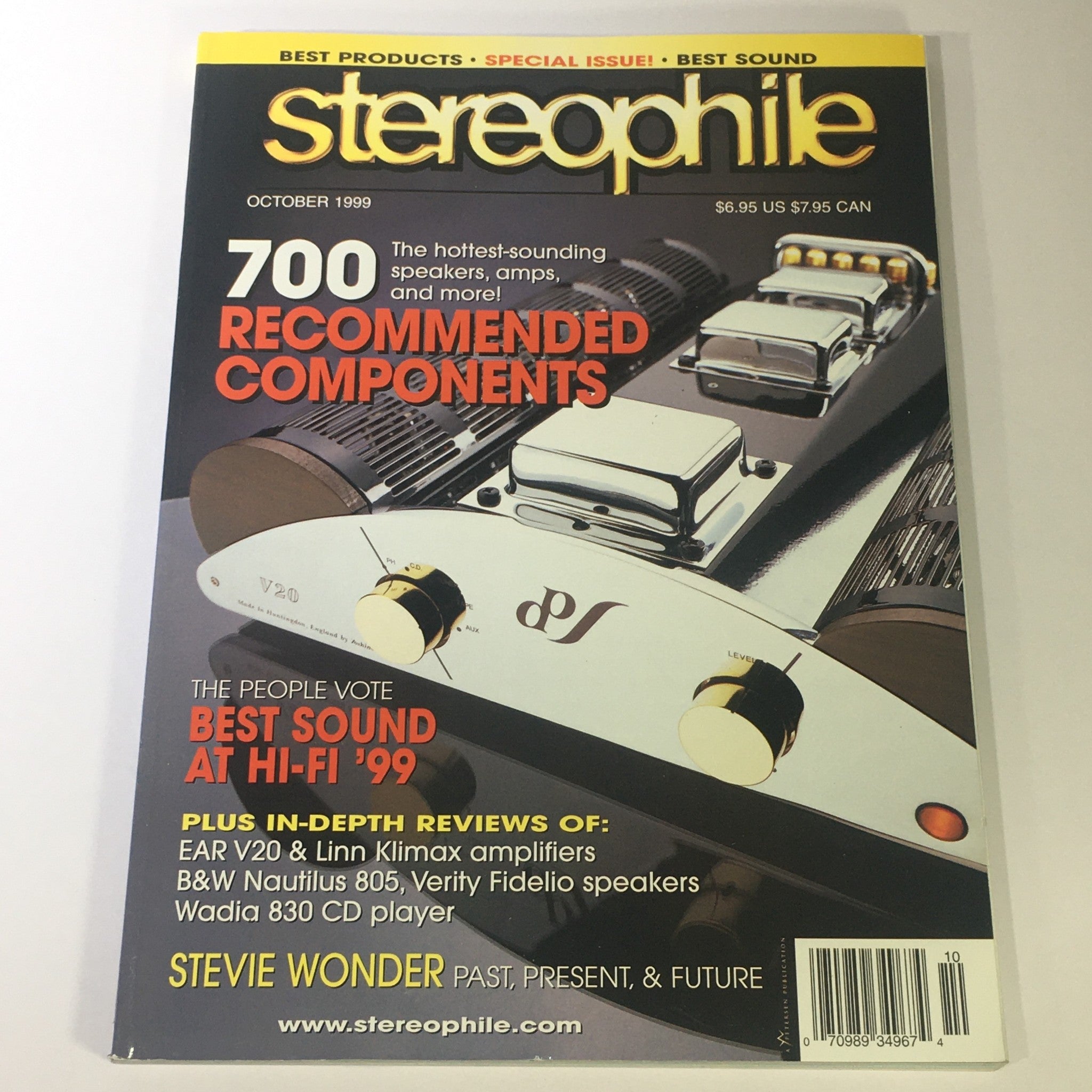 Stereophile Magazine October 1999 - Stevie Wonder / Ear V20 & Linn Klimax AMP