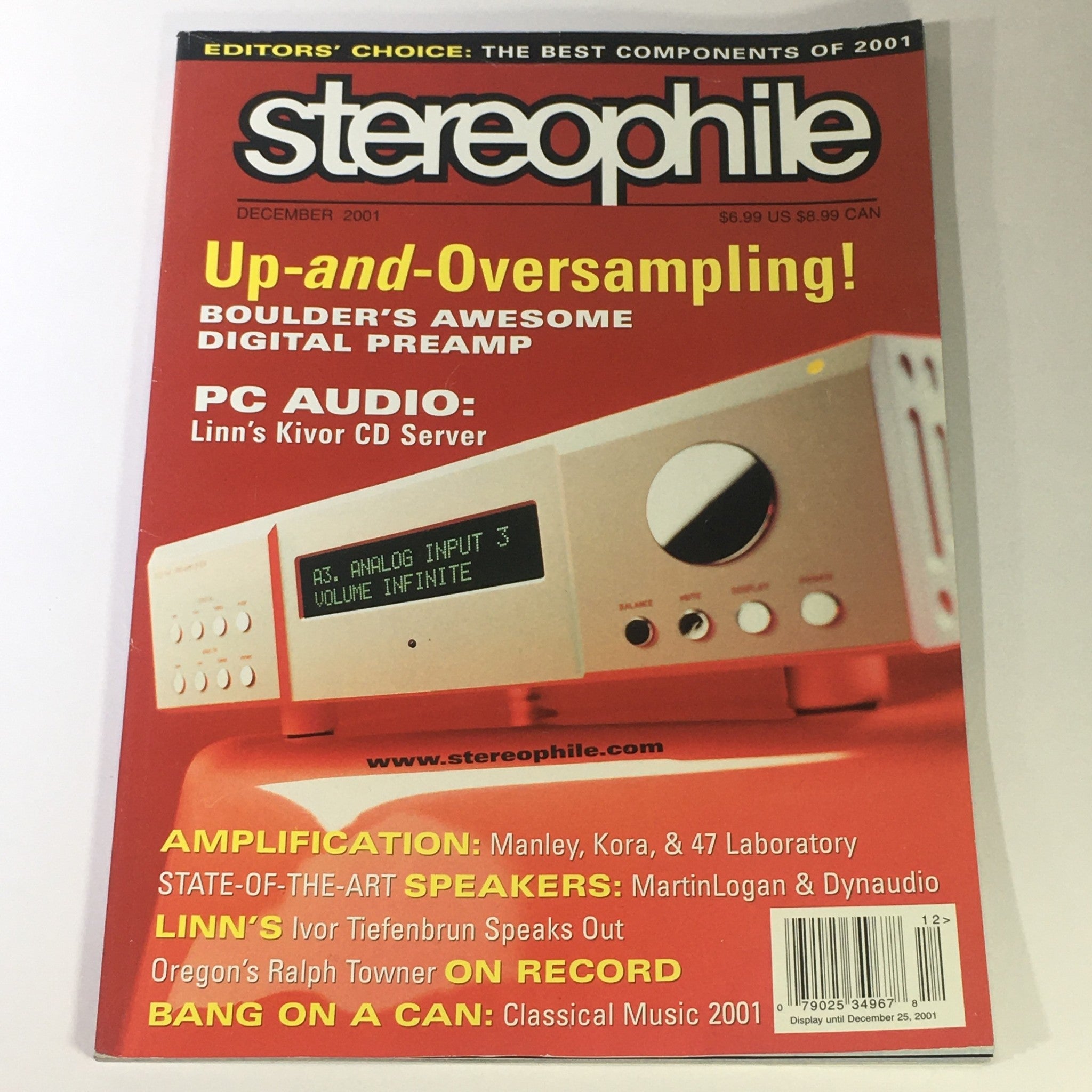 Stereophile Magazine December 2001 - Oregon's Ralph Towner / Ivor Tiefenbrun