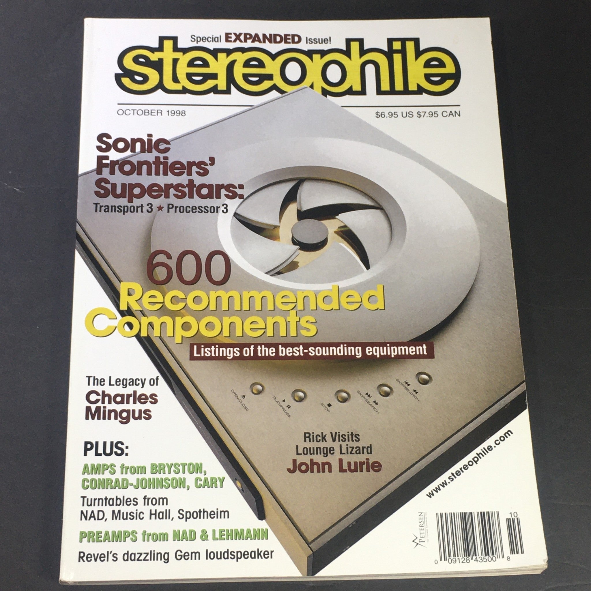 Stereophile Magazine October 1998 - Lounge John Lurie / Legacy of Charles Mingus