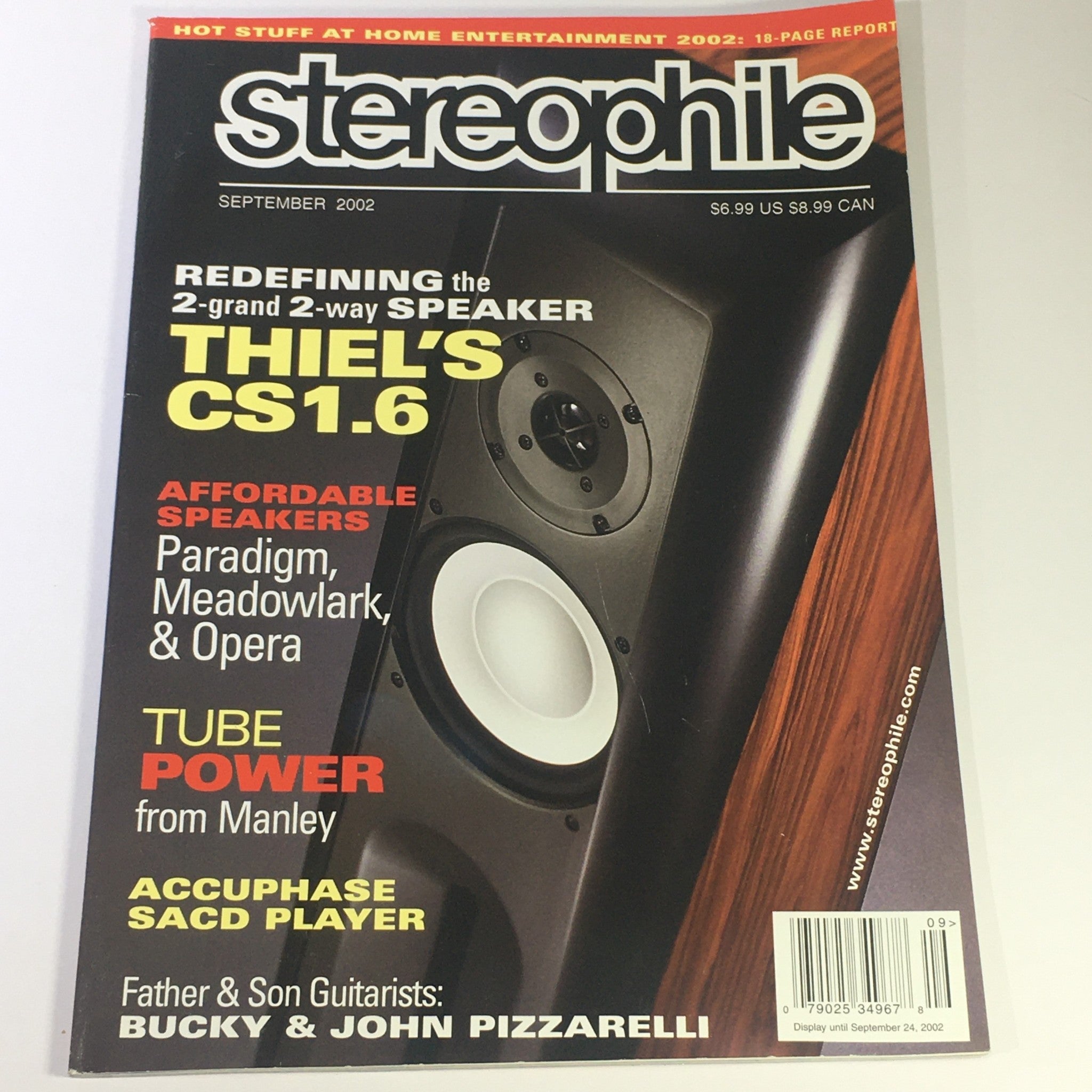 Stereophile Magazine September 2002 - Bucky, John Pizzarelli / Manley Tube Power