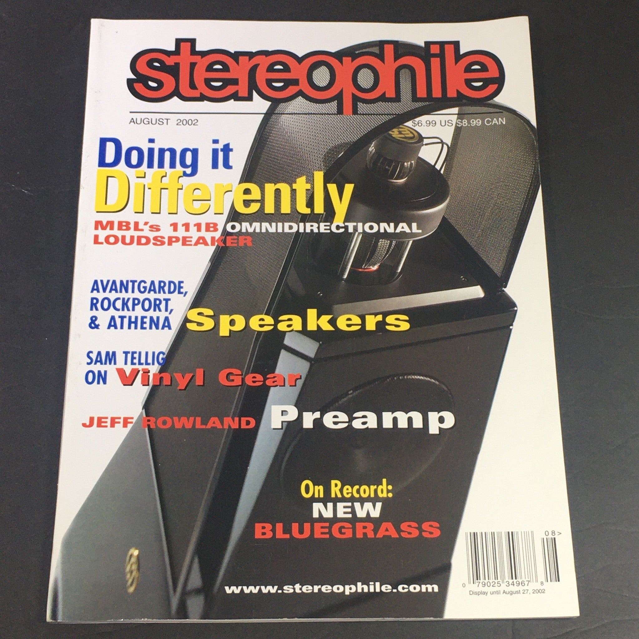 Stereophile Magazine August 2002 - Jeff Rowland Preamp / Bluegrass on Record