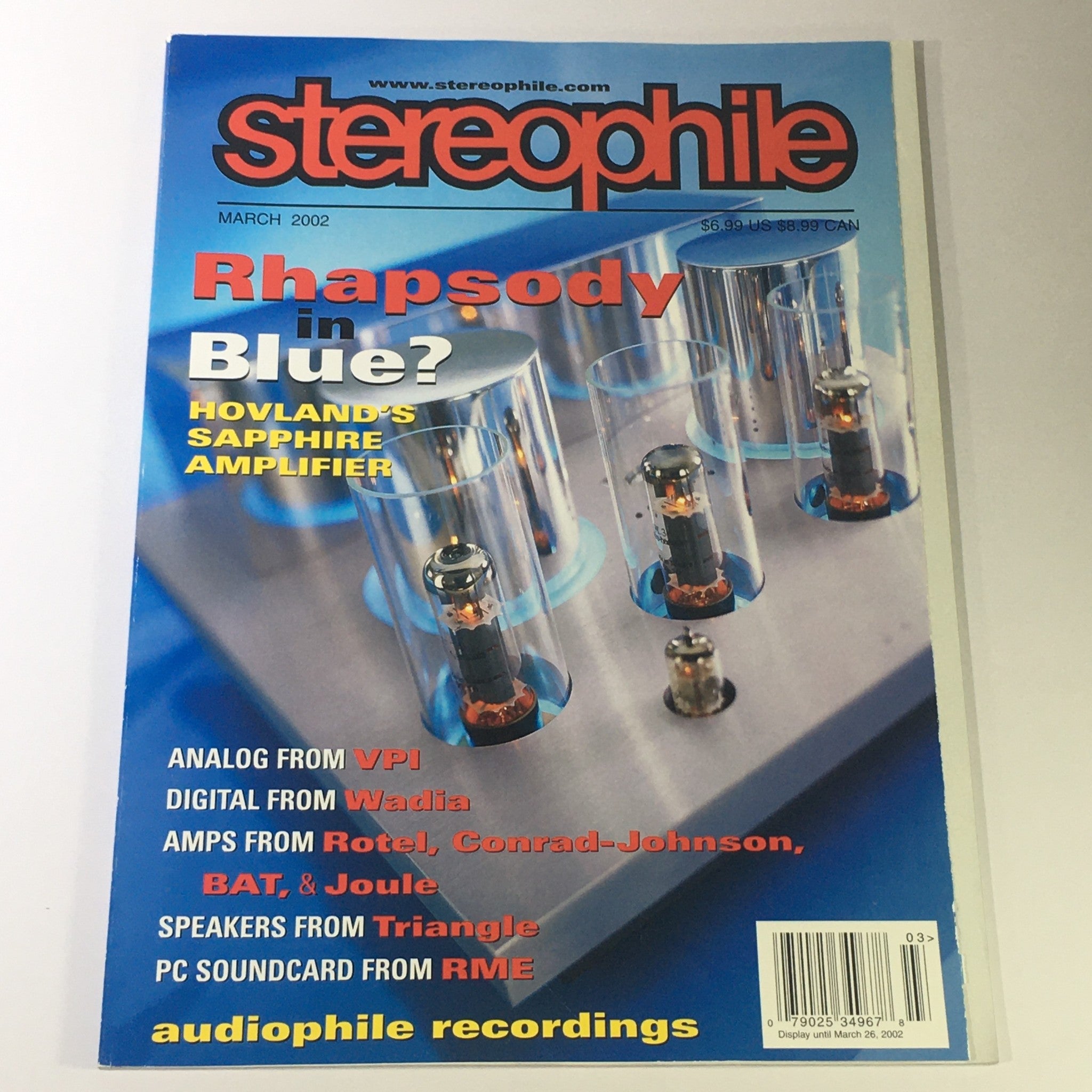 Stereophile Magazine March 2002 - Hovland Sapphire Amplifier / Triangle Speakers