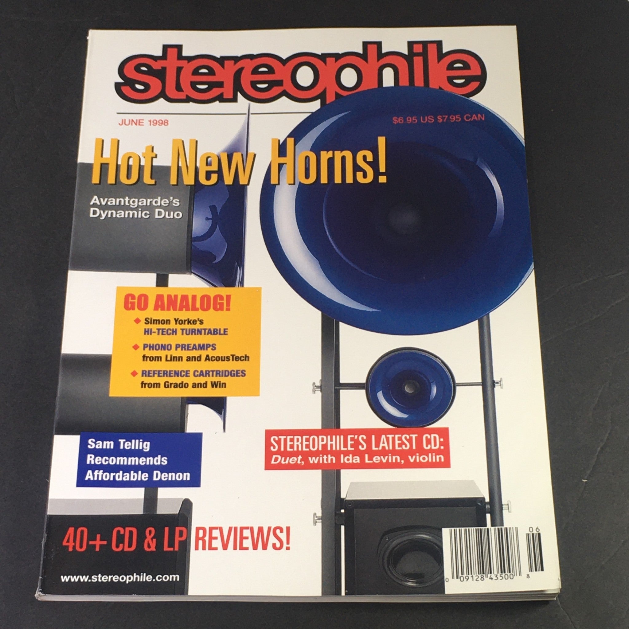 Stereophile Magazine June 1998 - Sam Tellig / Ida Levin Violin Duet / Newsstand