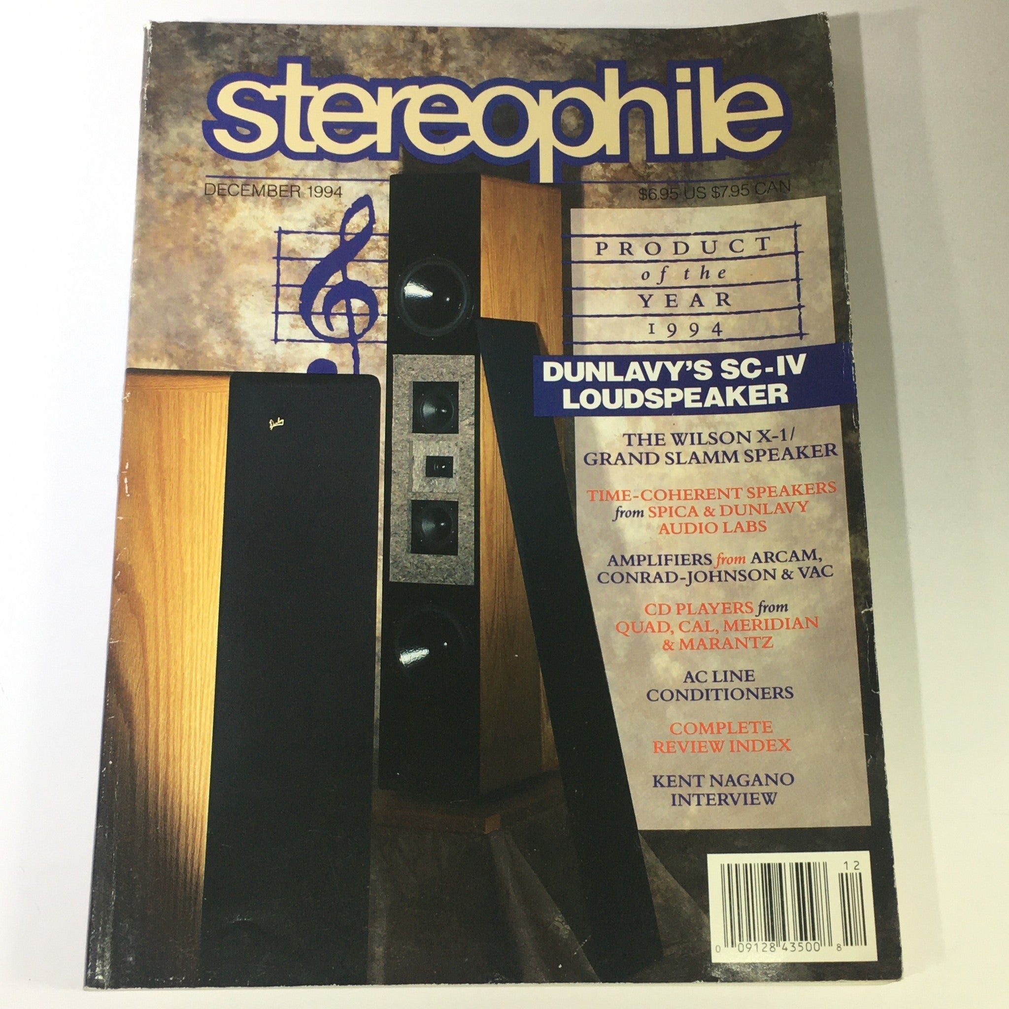 Stereophile Magazine December 1994 - Kent Nagano Interview / Wilson X-1 Speaker