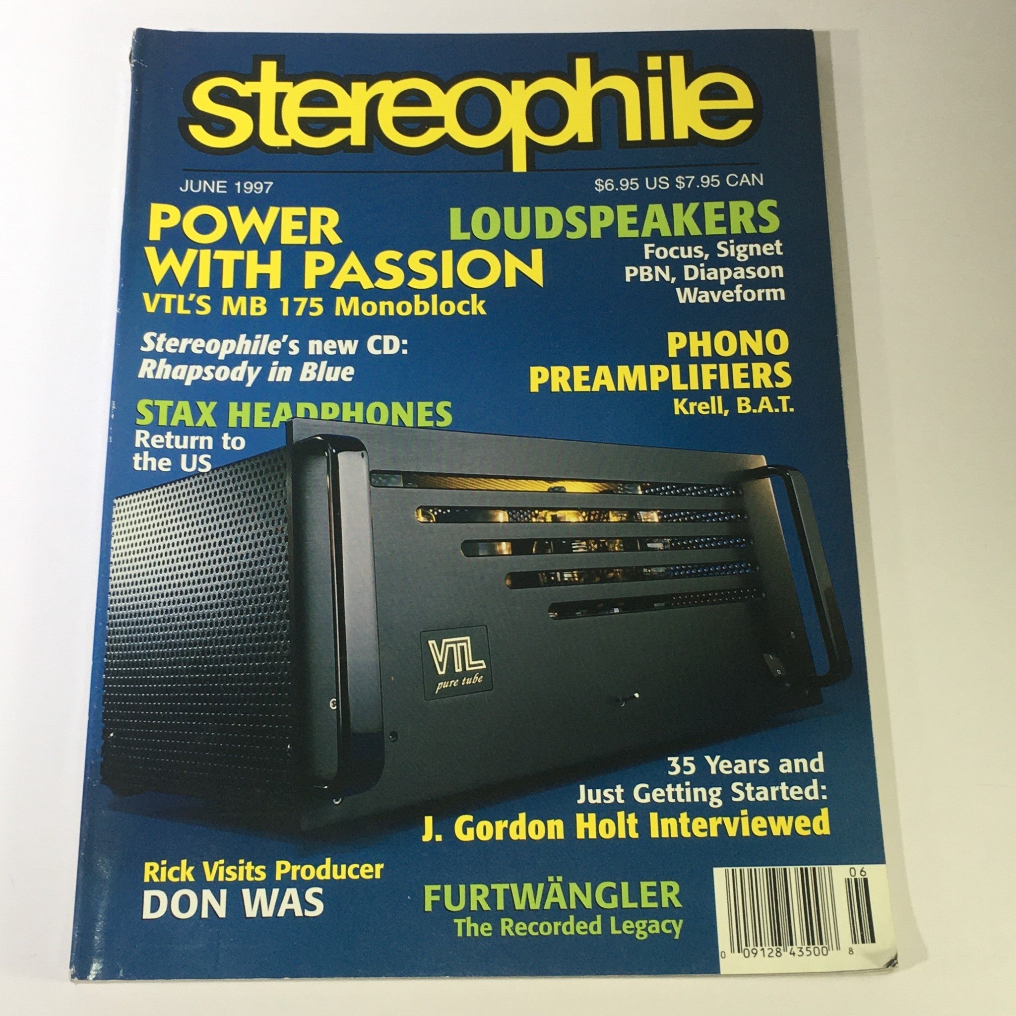 Stereophile Magazine June 1997 - VTL MB 175 Monoblock / Produce Don Was Visit