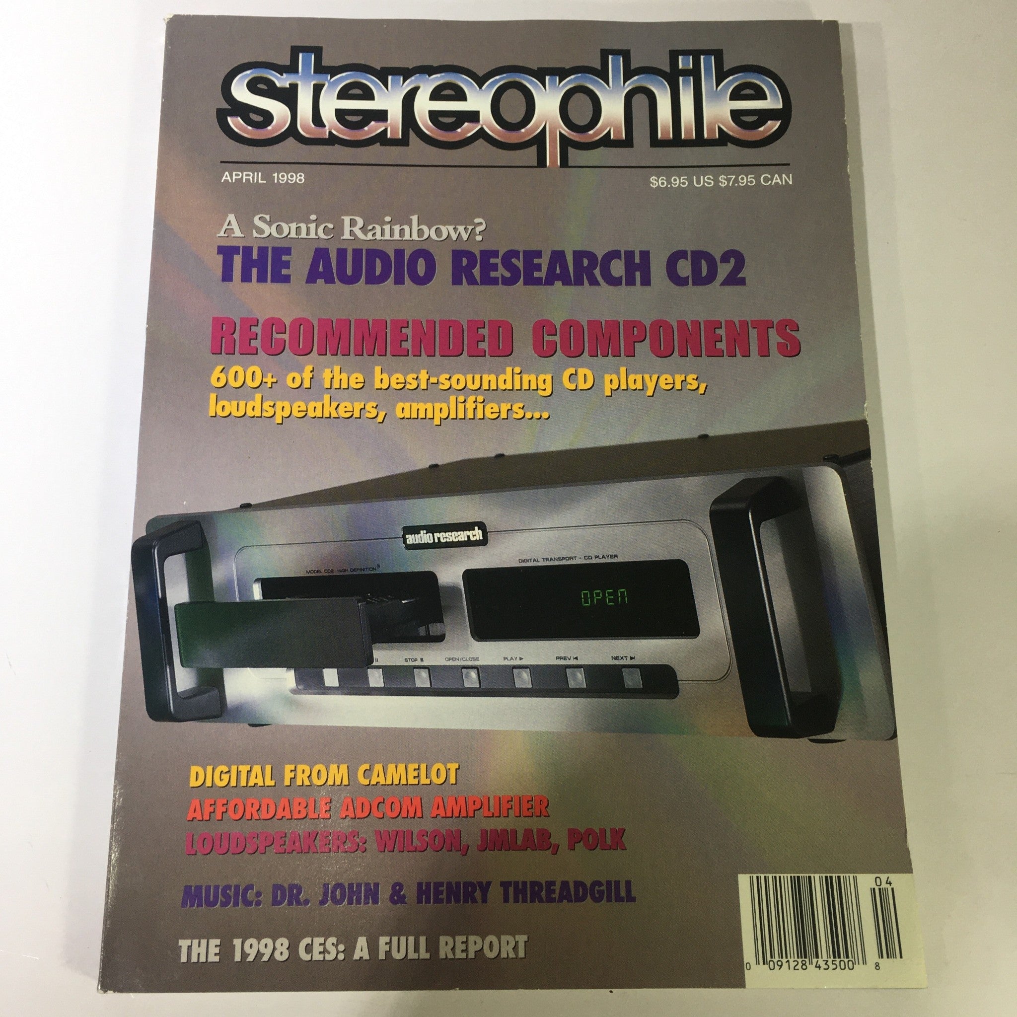 Stereophile Magazine April 1998 - Dr. John & Henry Threadgill Music / Newsstand