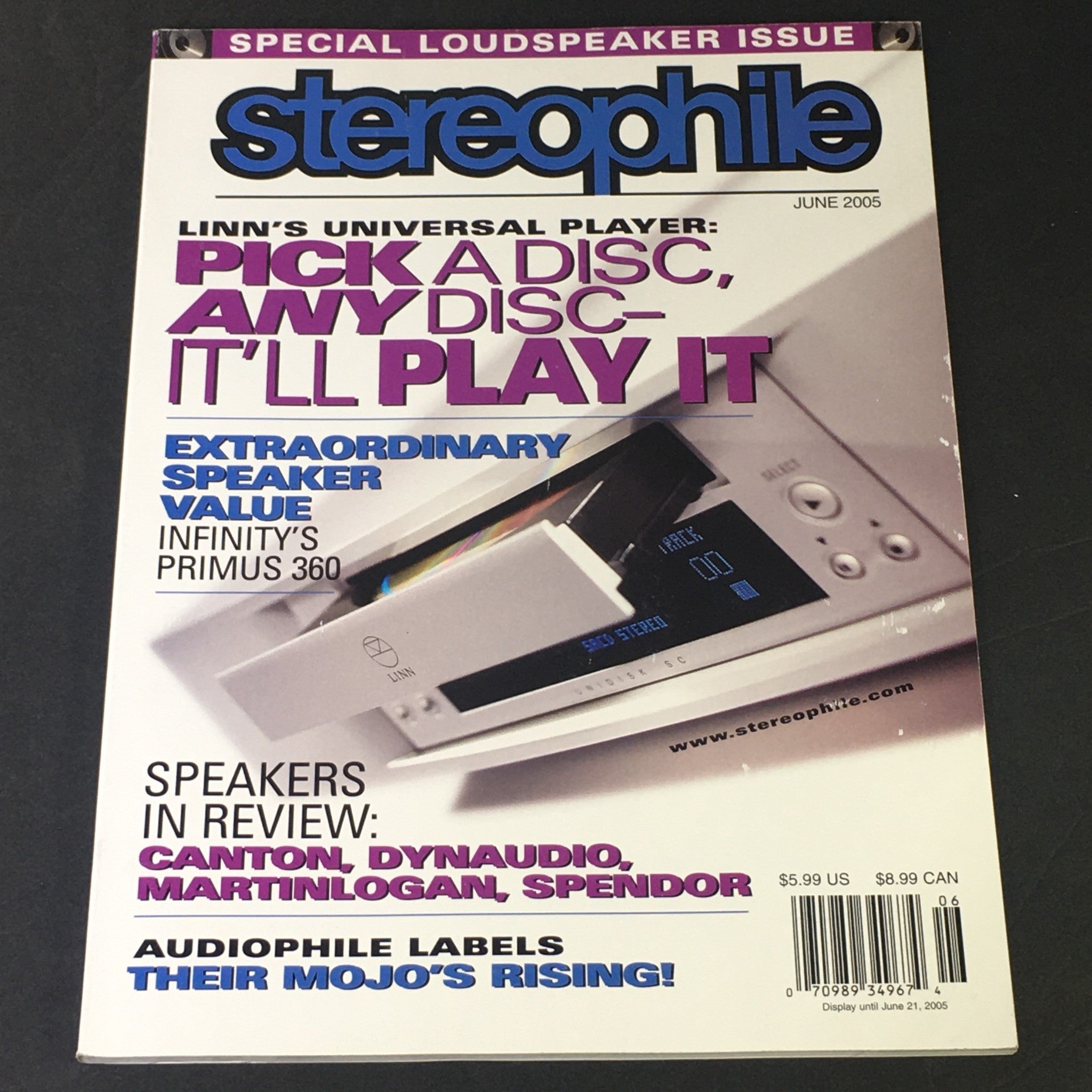 Stereophile Magazine June 2005 - Primus 360 Infinity / Martin Logan Speaker