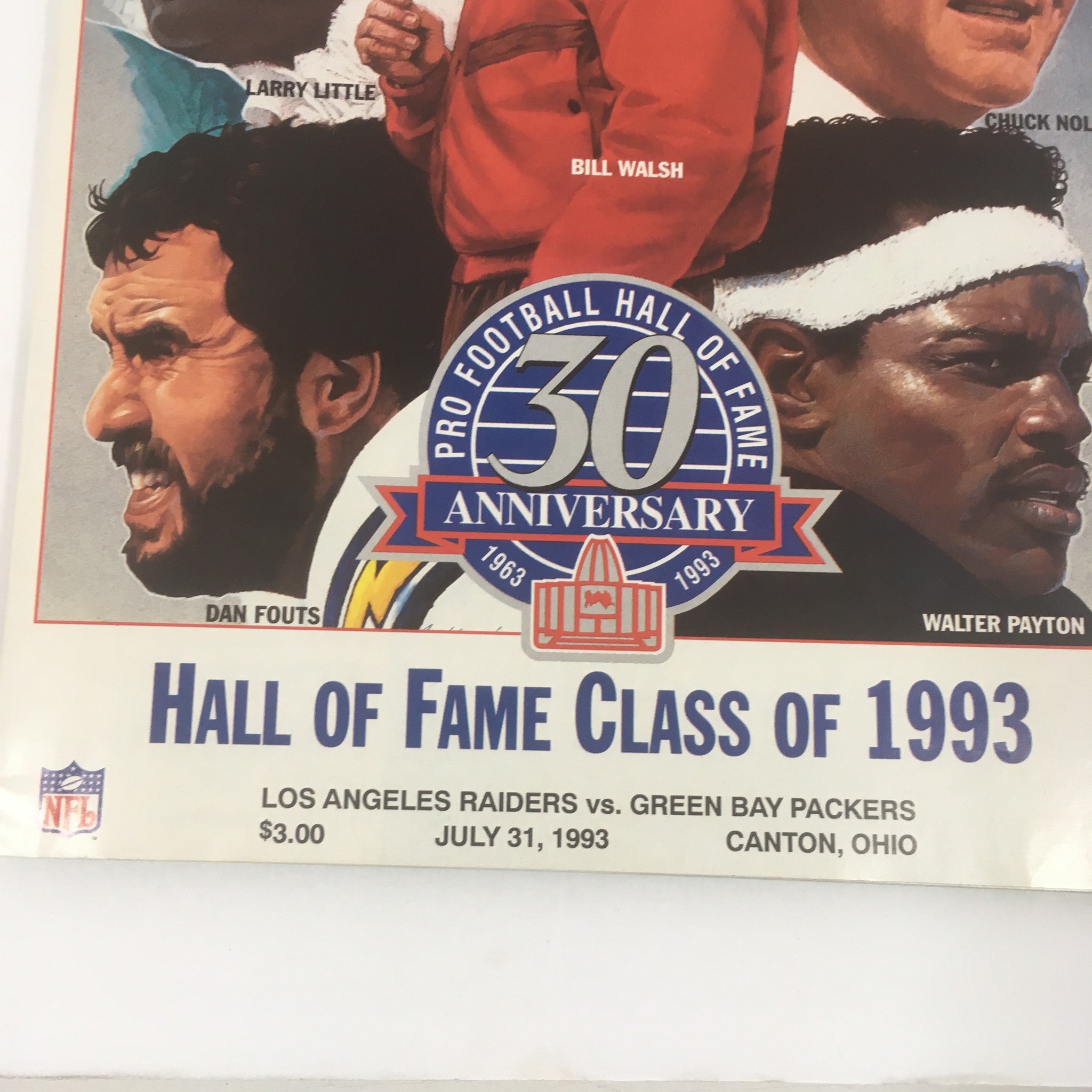 NFL Game Day Hall of Fame Class of 1993, July 31 Magazine