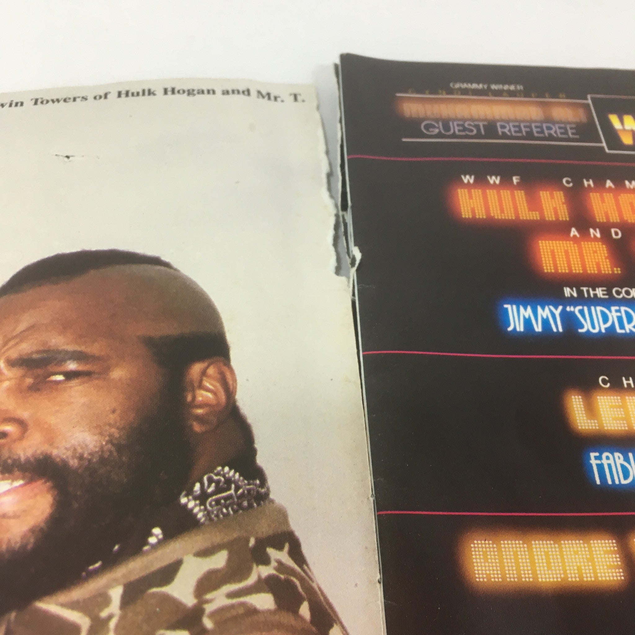 WWF WrestleManiaHulk Hogan & Mr.T WWE official Program