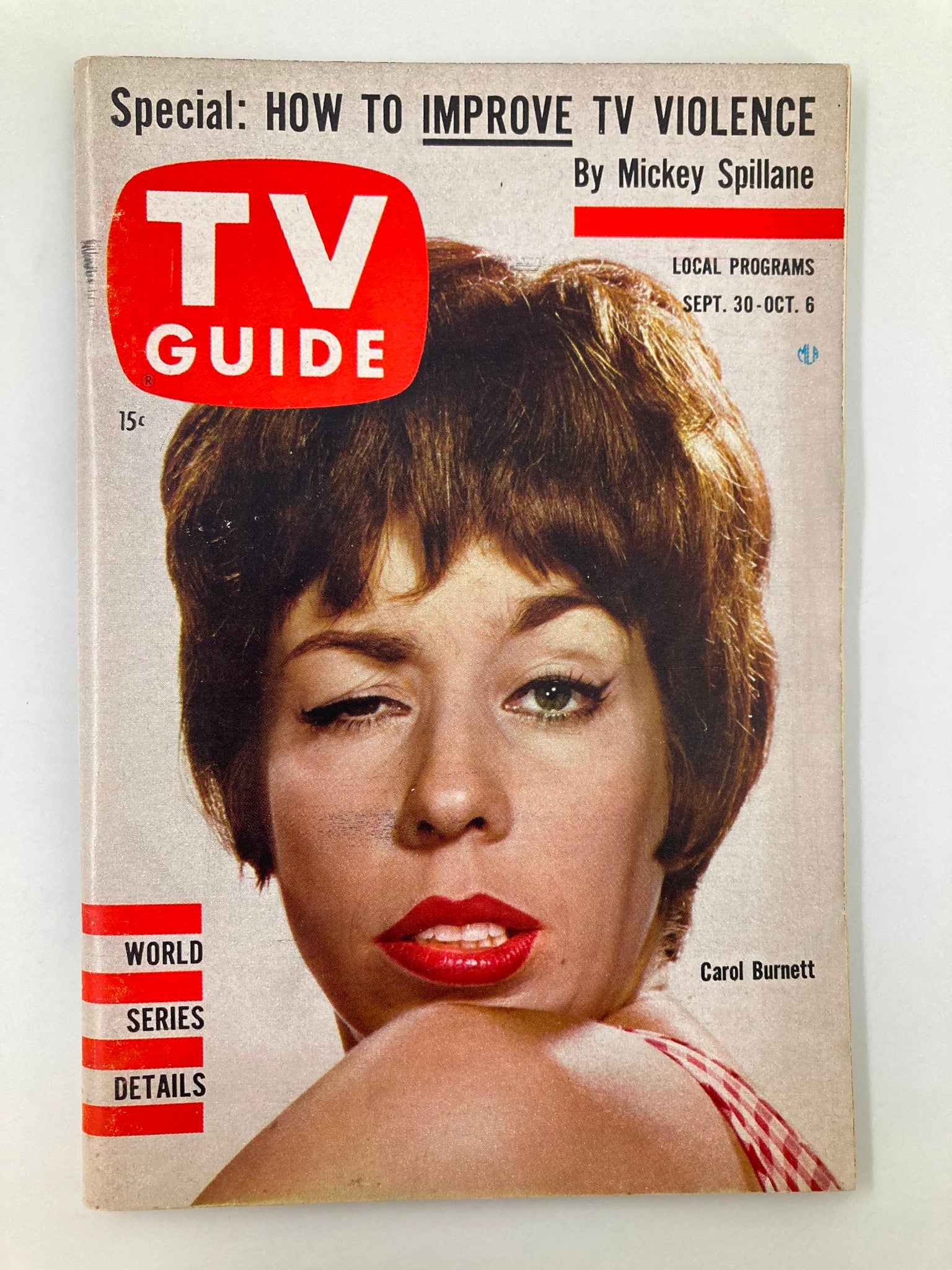 TV Guide Magazine September 30 1961 Carol Burnett Eastern New England Edition