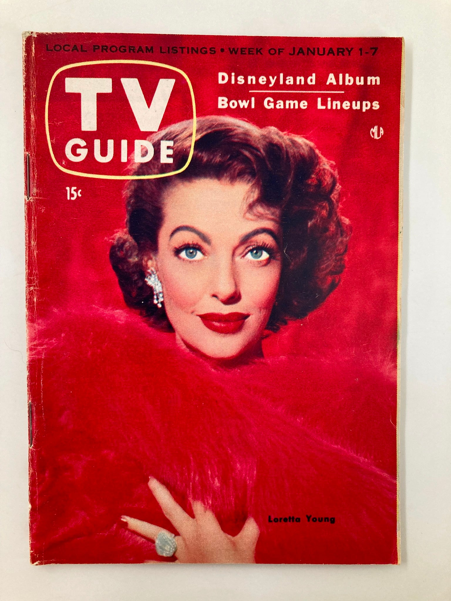 TV Guide Magazine January 1 1955 Loretta Young New England Edition No Label