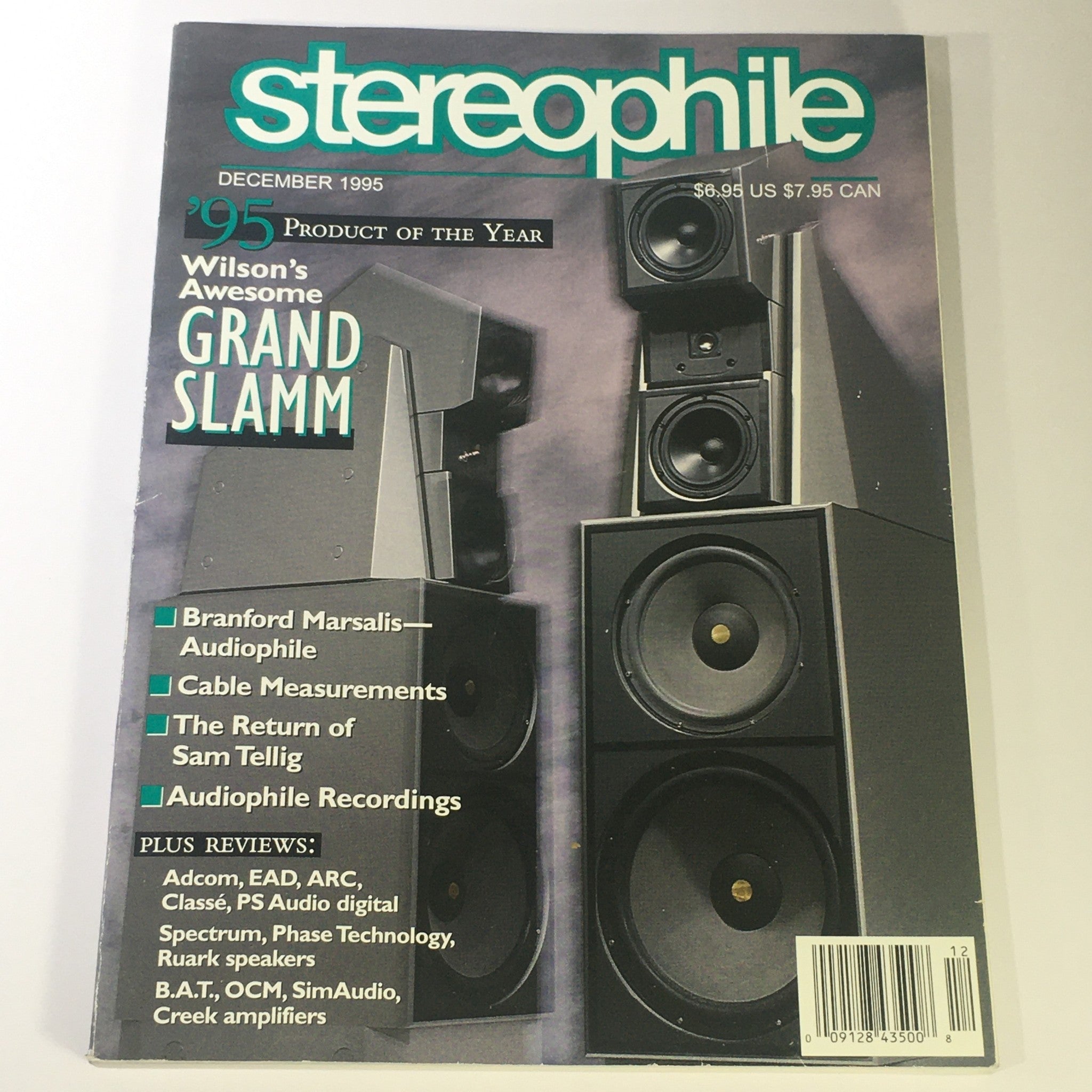 Stereophile Magazine December 1995 - Branford Marsalis / Sam Tellig / Newsstand