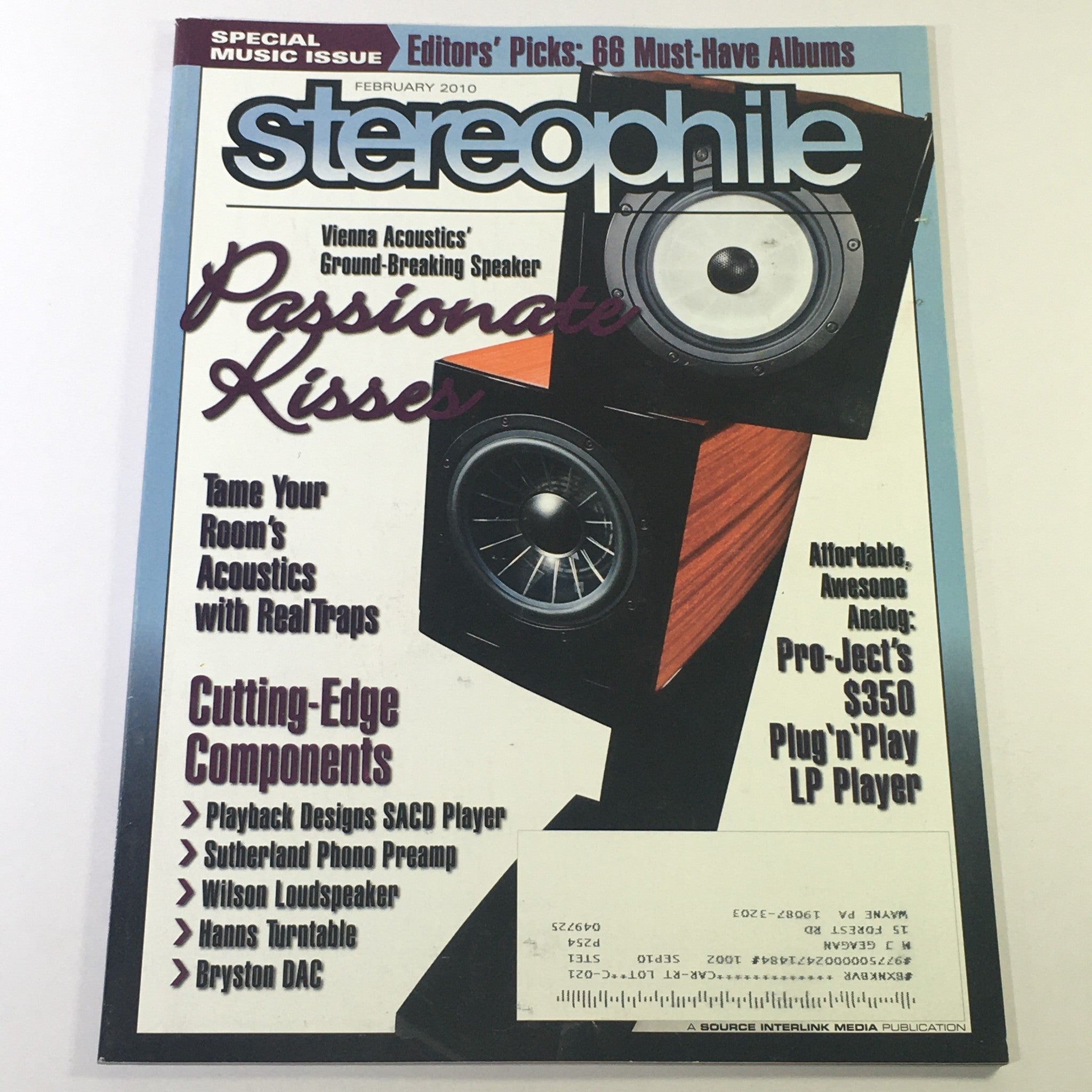 Stereophile Magazine February 2010 - Vienna Acoustic Speaker / ProJect LP Player