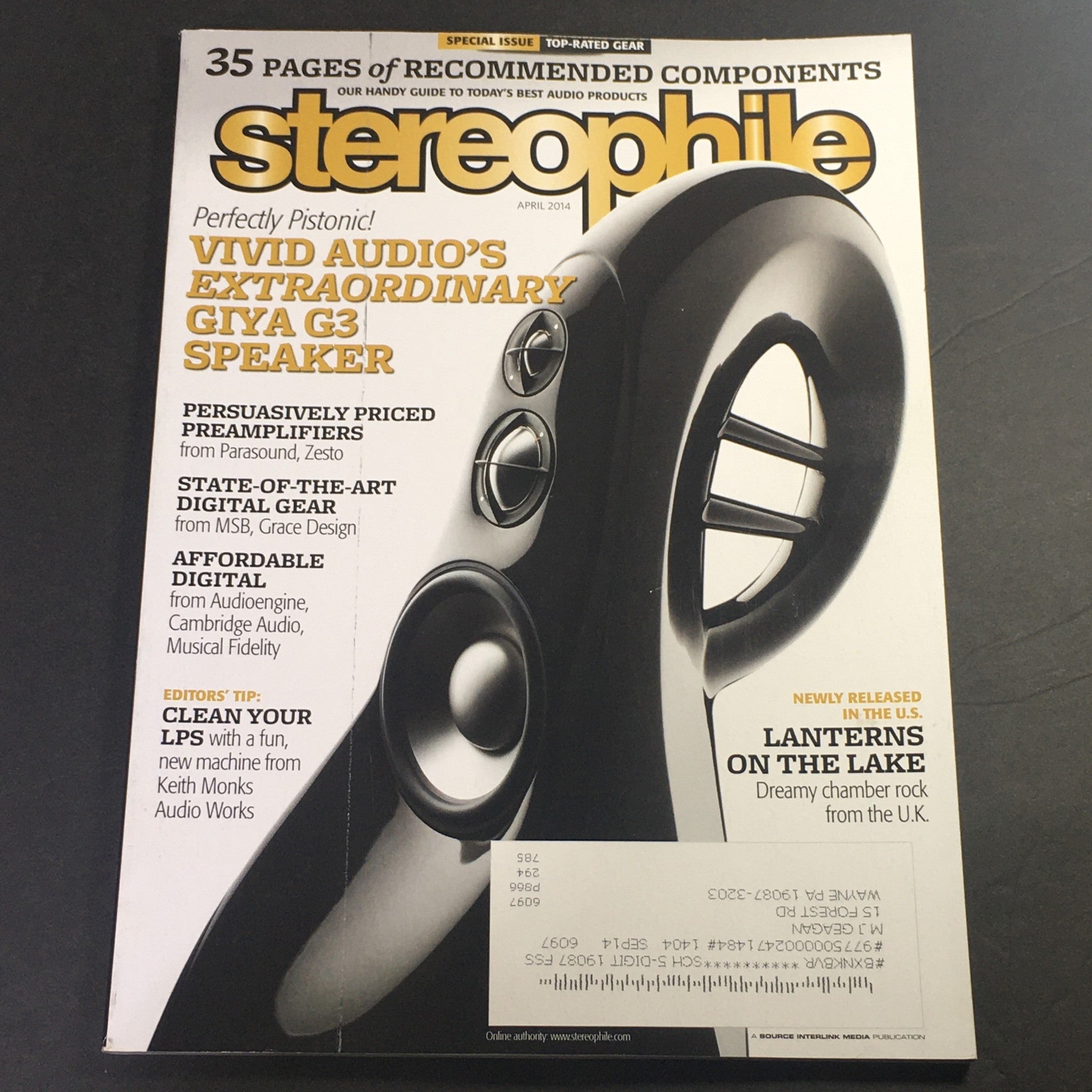 Stereophile Magazine April 2014 - Giya G3 Speaker / Parasound & Zesto Pre AMP