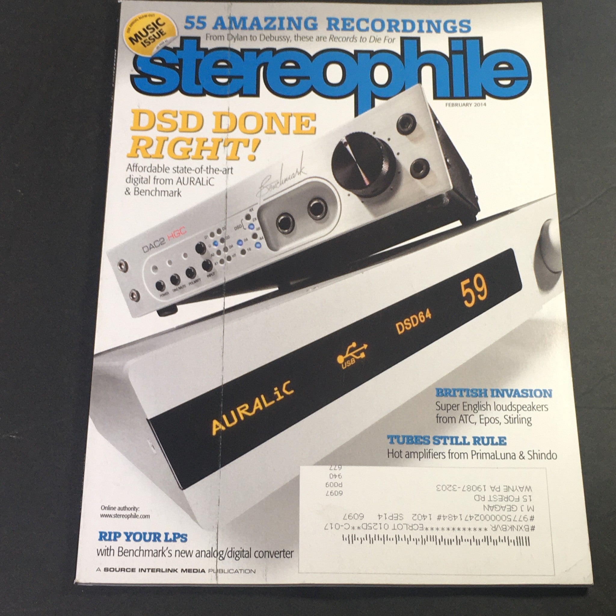 Stereophile Magazine February 2014 - AURALiC & Benchmark DSD64 / PrimaLuna Tubes