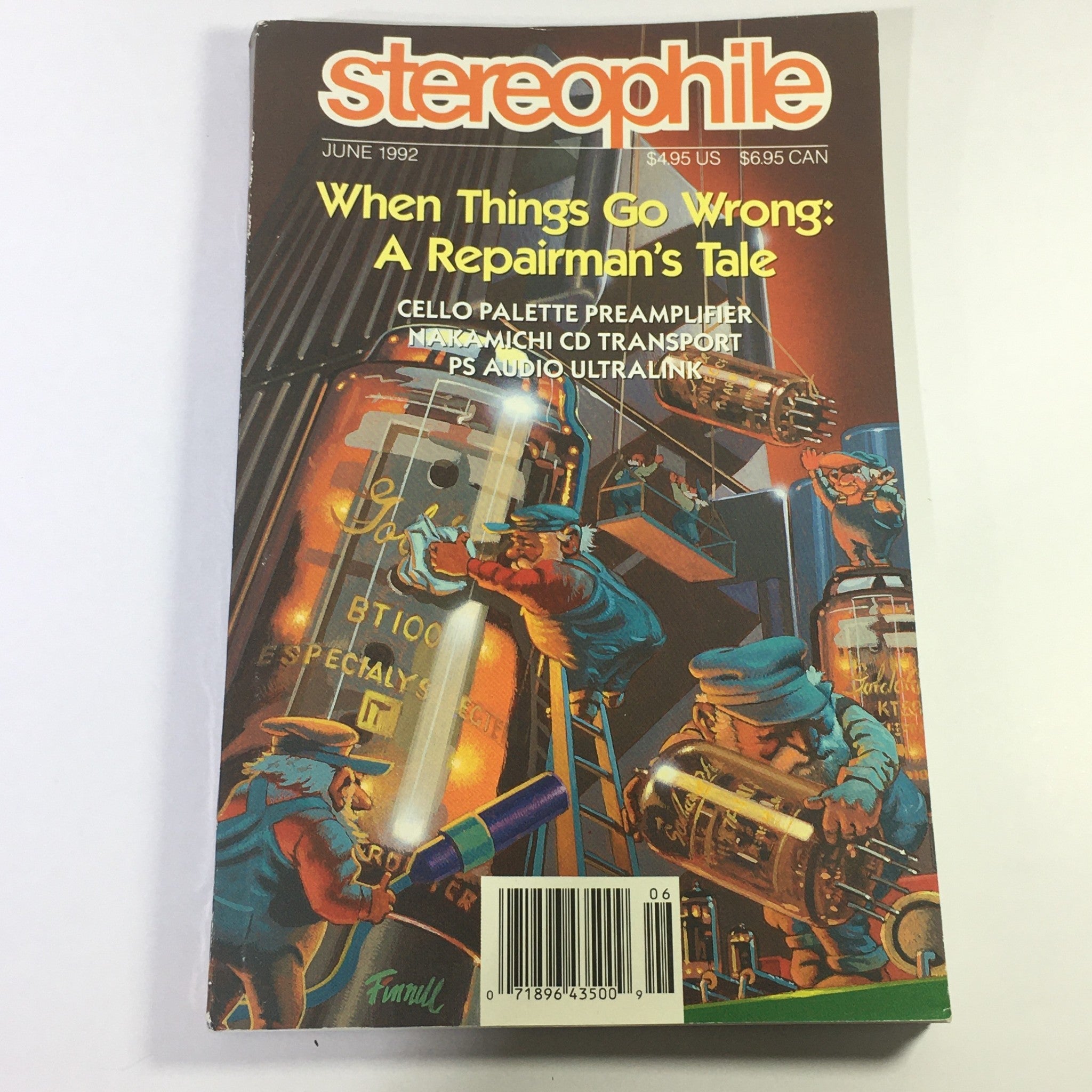 Stereophile Magazine June 1992 - Cello Palette Pre Amp / Nakamichi CD Transport