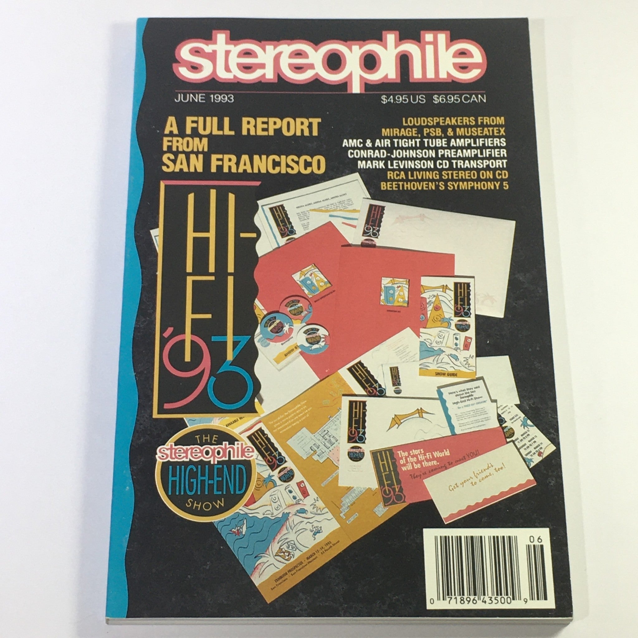 Stereophile Magazine June 1993 - Mirage, PSB & Museatex Loudspeakers / AMC AMP