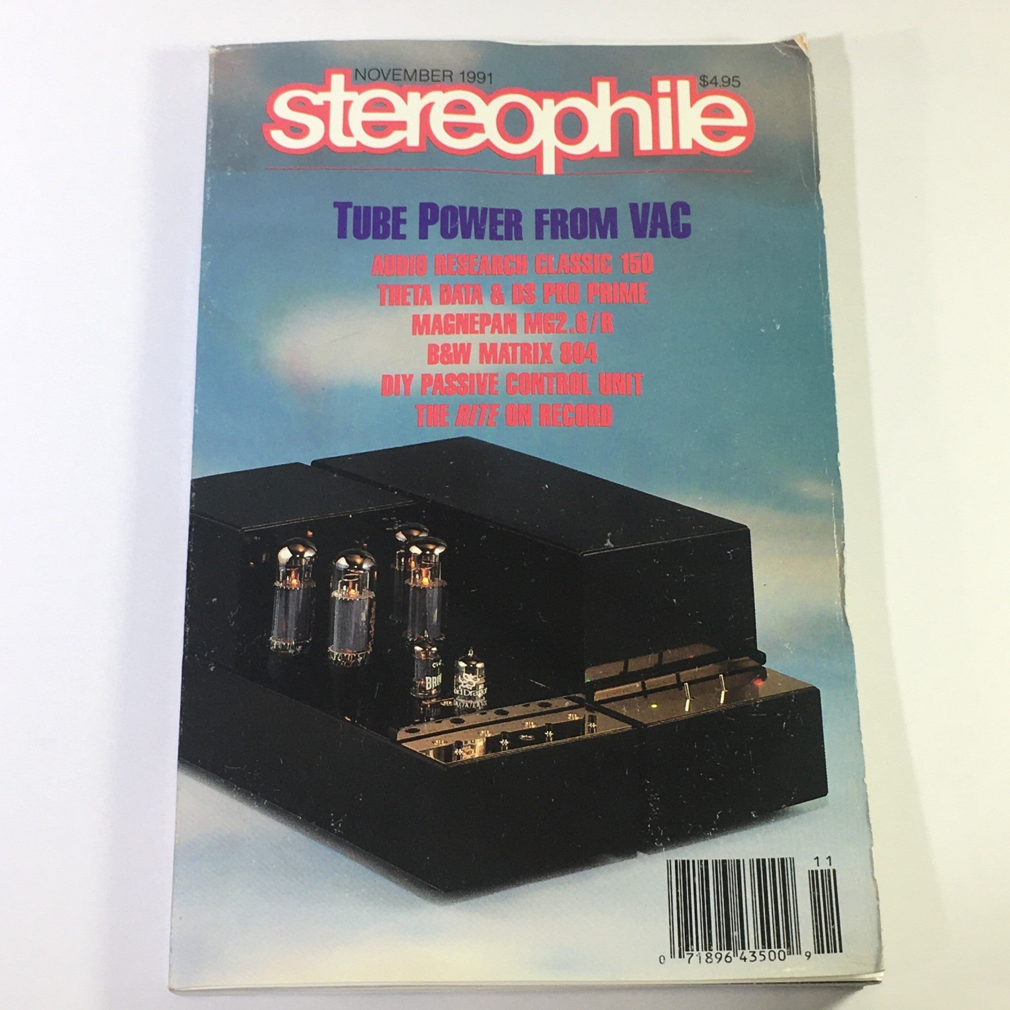 Stereophile Magazine November 1991 - Audio Research Classic 150 / VAC Tube Power