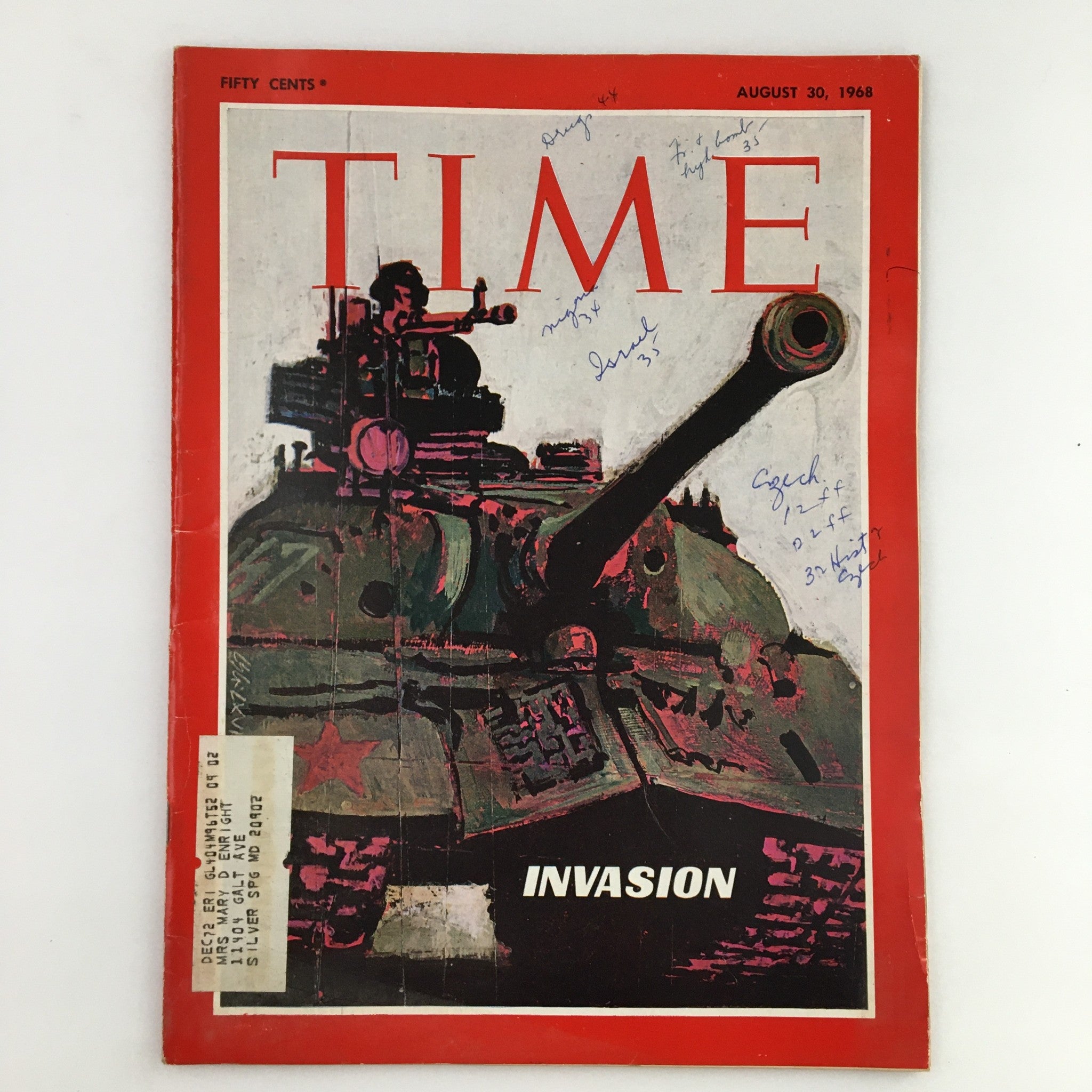 Time Magazine August 30 1968 Vol. 92 No. 9 The Russian Invasion